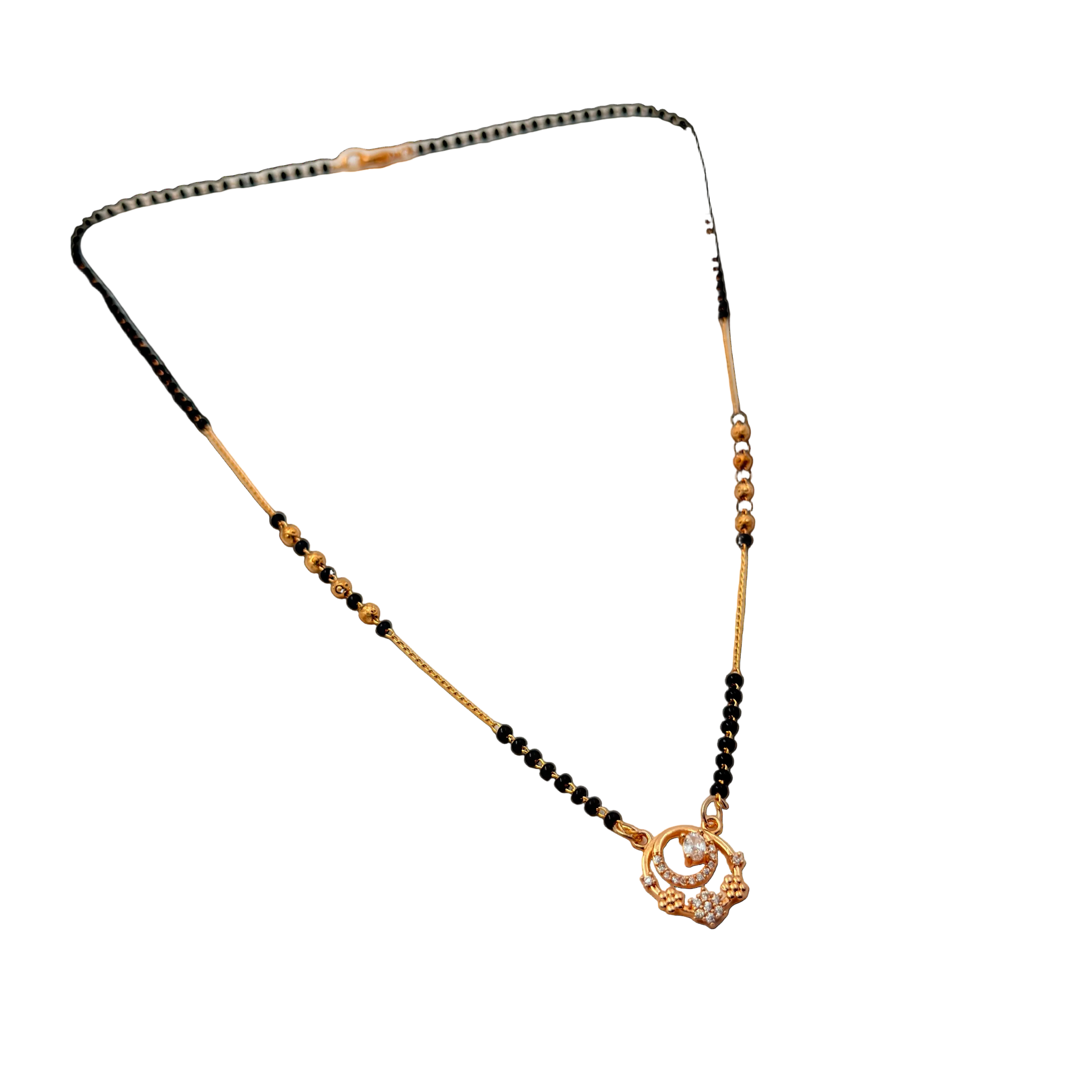 Elegant Floral Mangalsutra Necklace