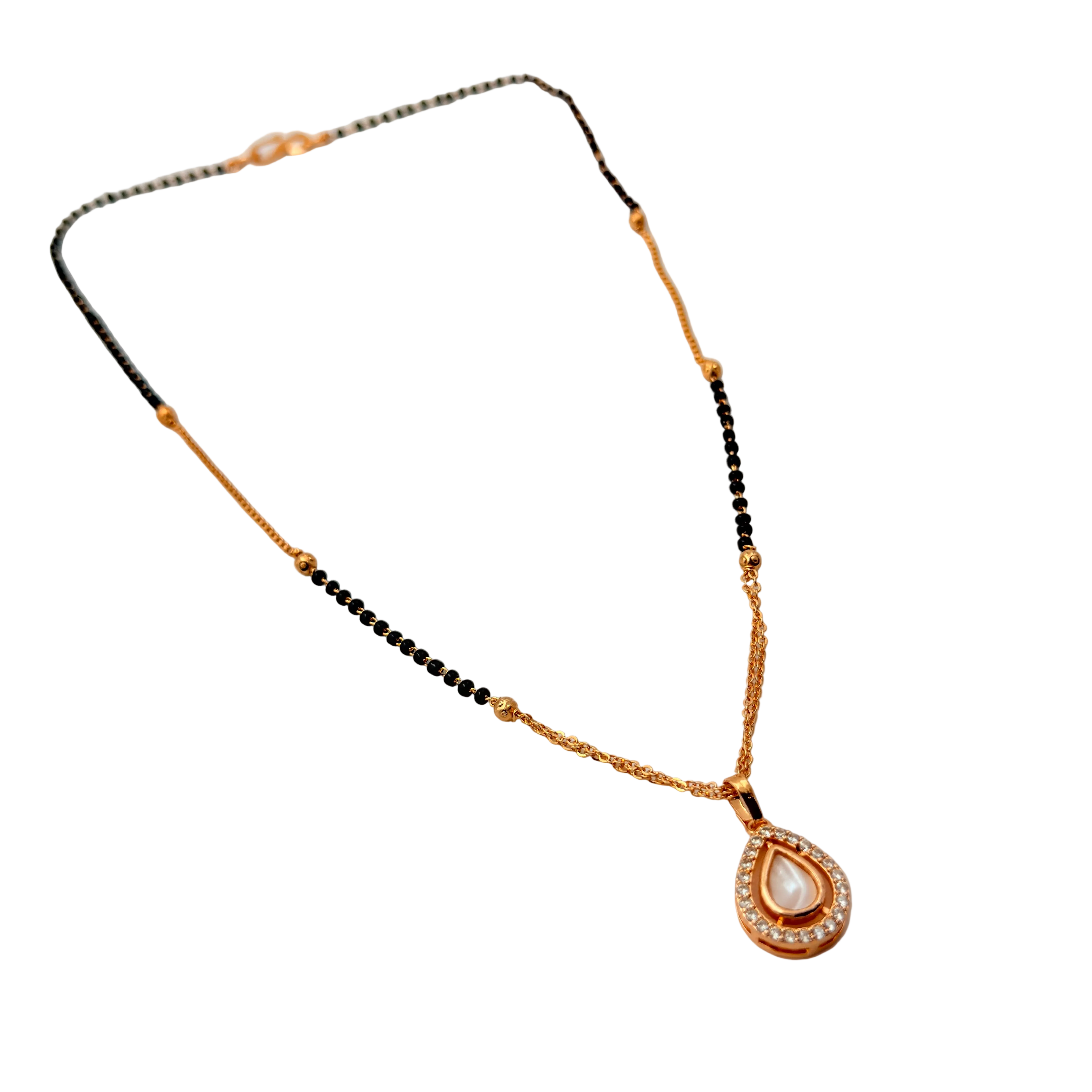Radiant Pearl Mangalsutra Necklace