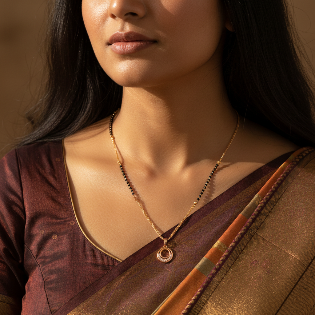 Radiant Circle Mangalsutra Necklace