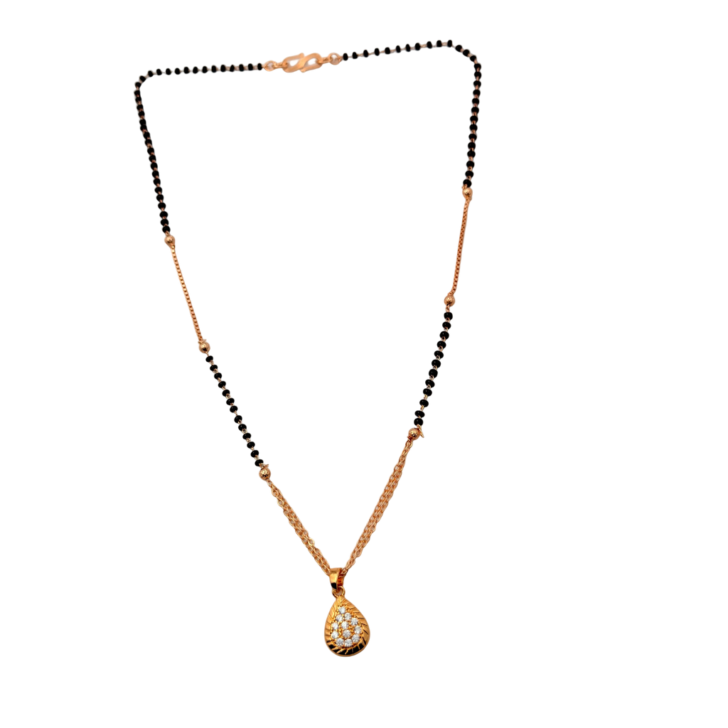Graceful Teardrop Mangalsutra Necklace