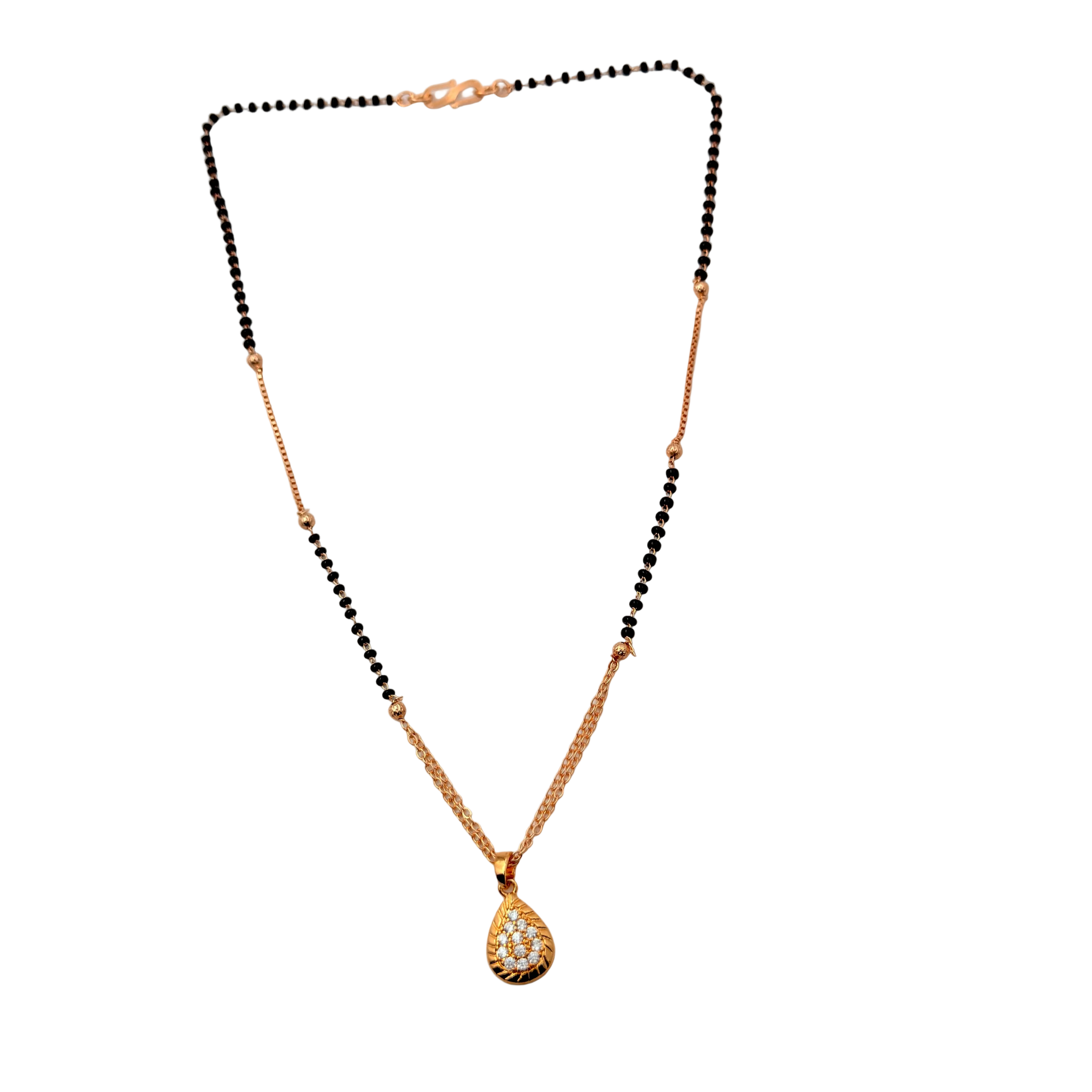 Graceful Teardrop Mangalsutra Necklace