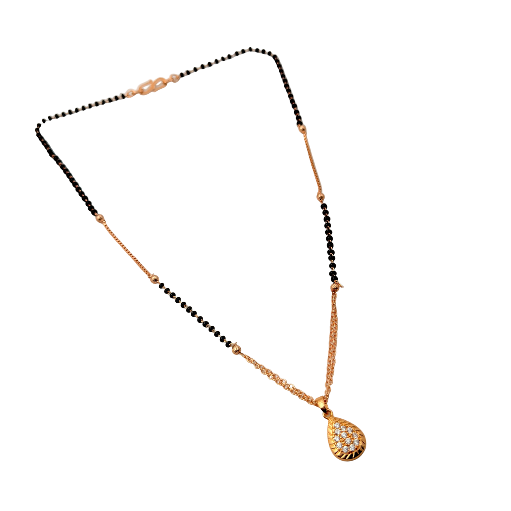 Graceful Teardrop Mangalsutra Necklace