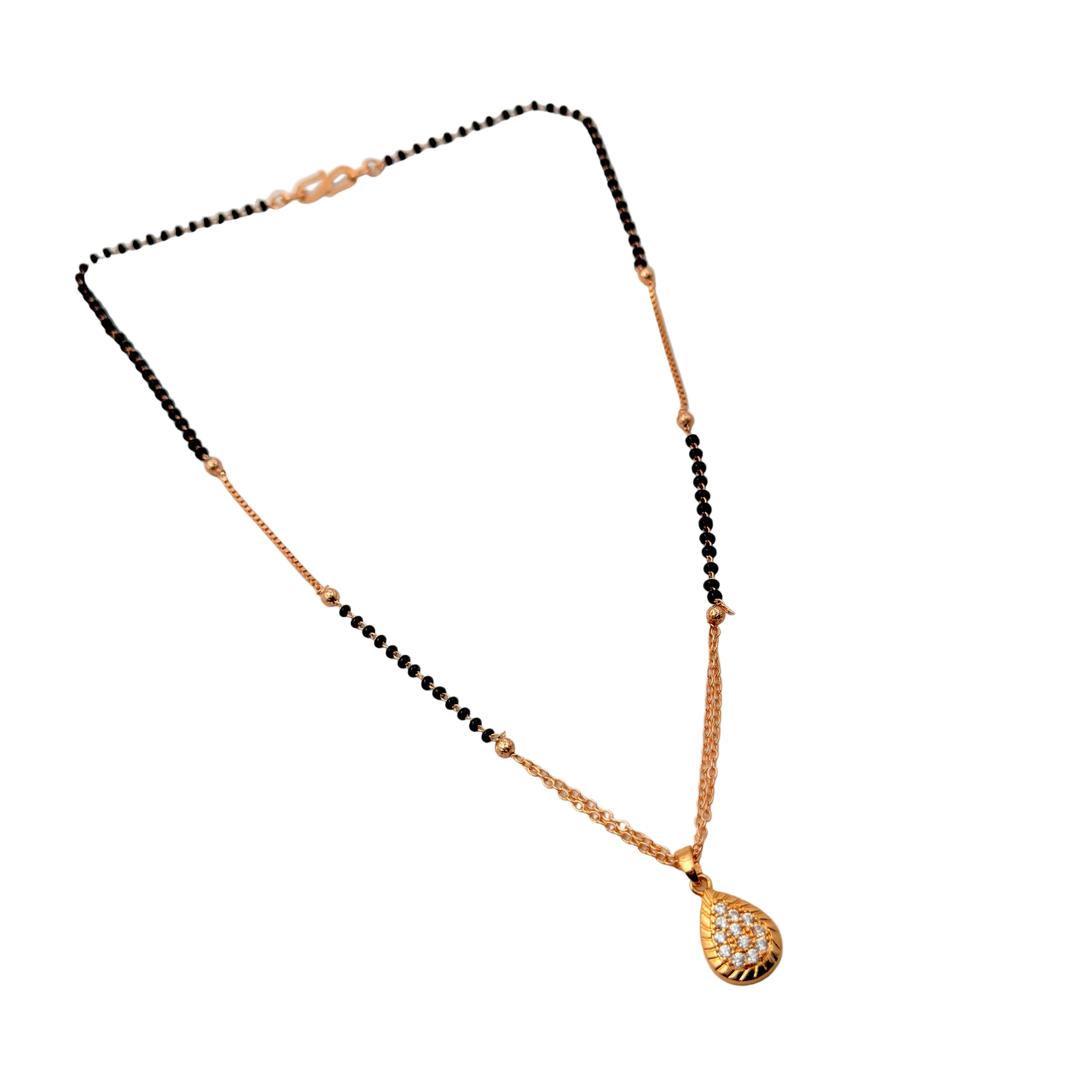 Graceful Teardrop Mangalsutra Necklace