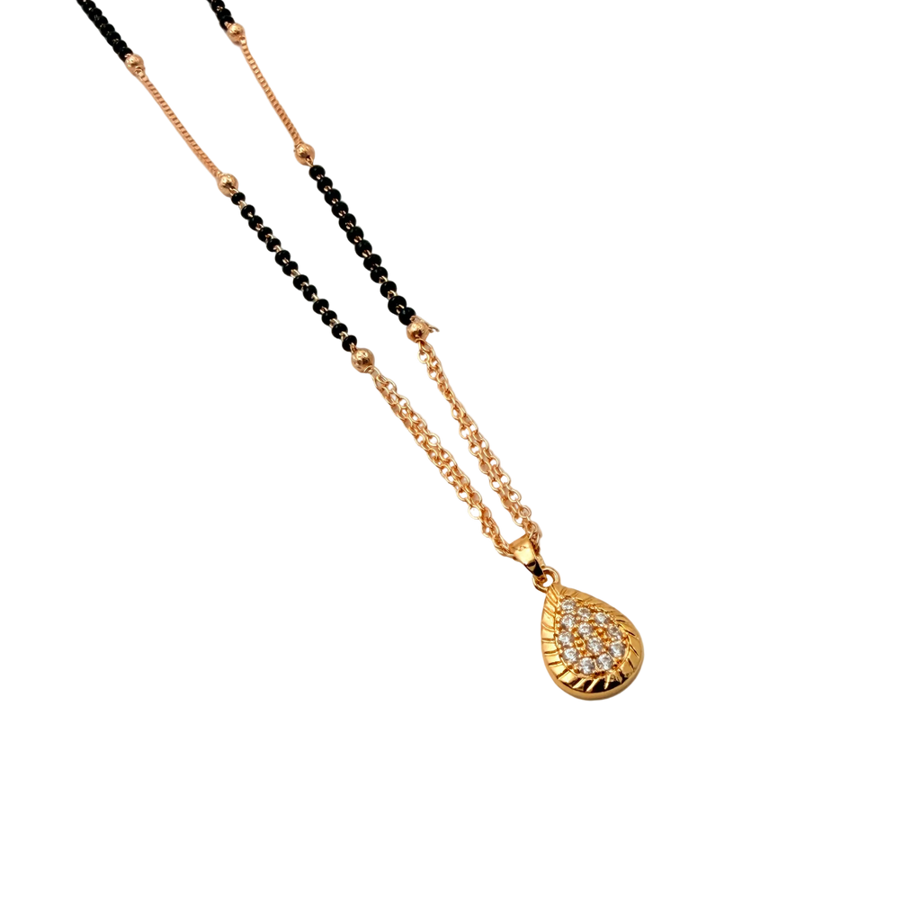 Graceful Teardrop Mangalsutra Necklace