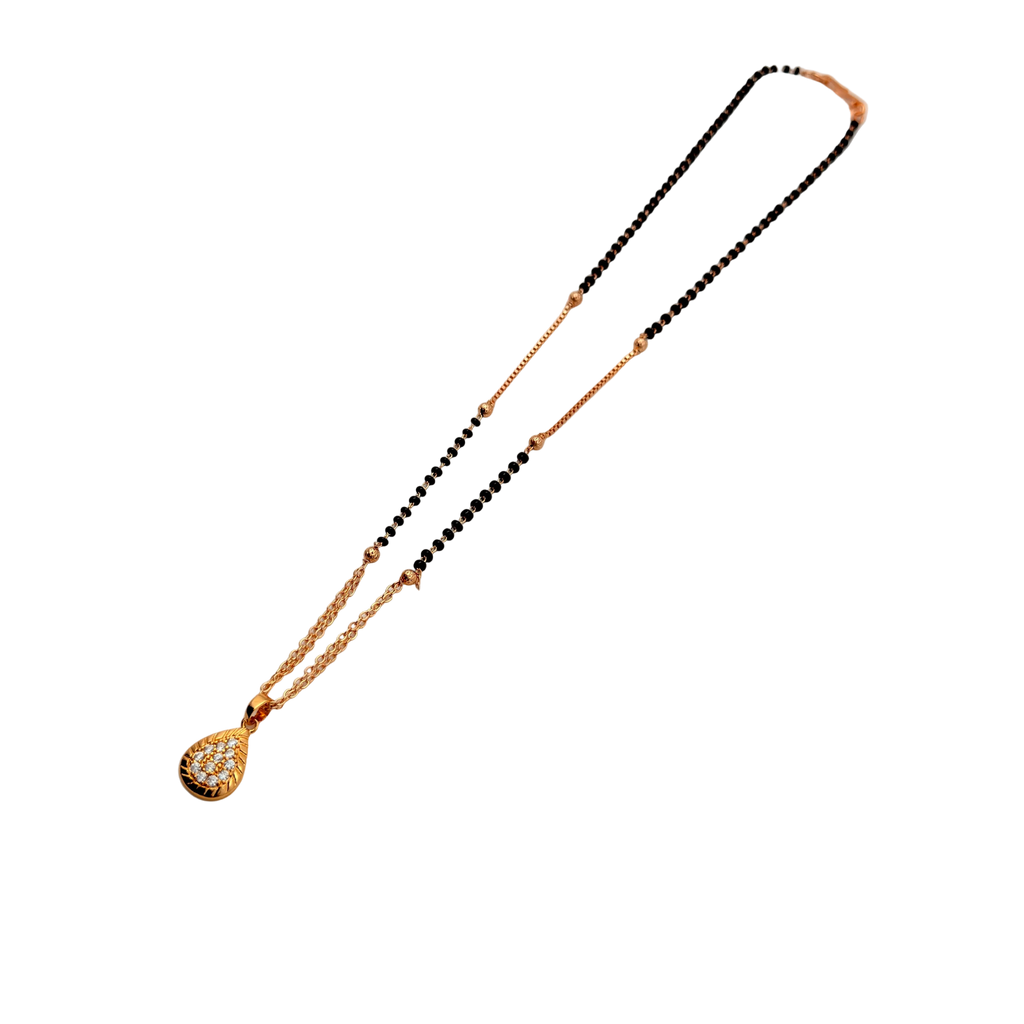 Graceful Teardrop Mangalsutra Necklace