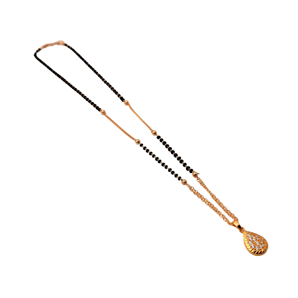 Graceful Teardrop Mangalsutra Necklace