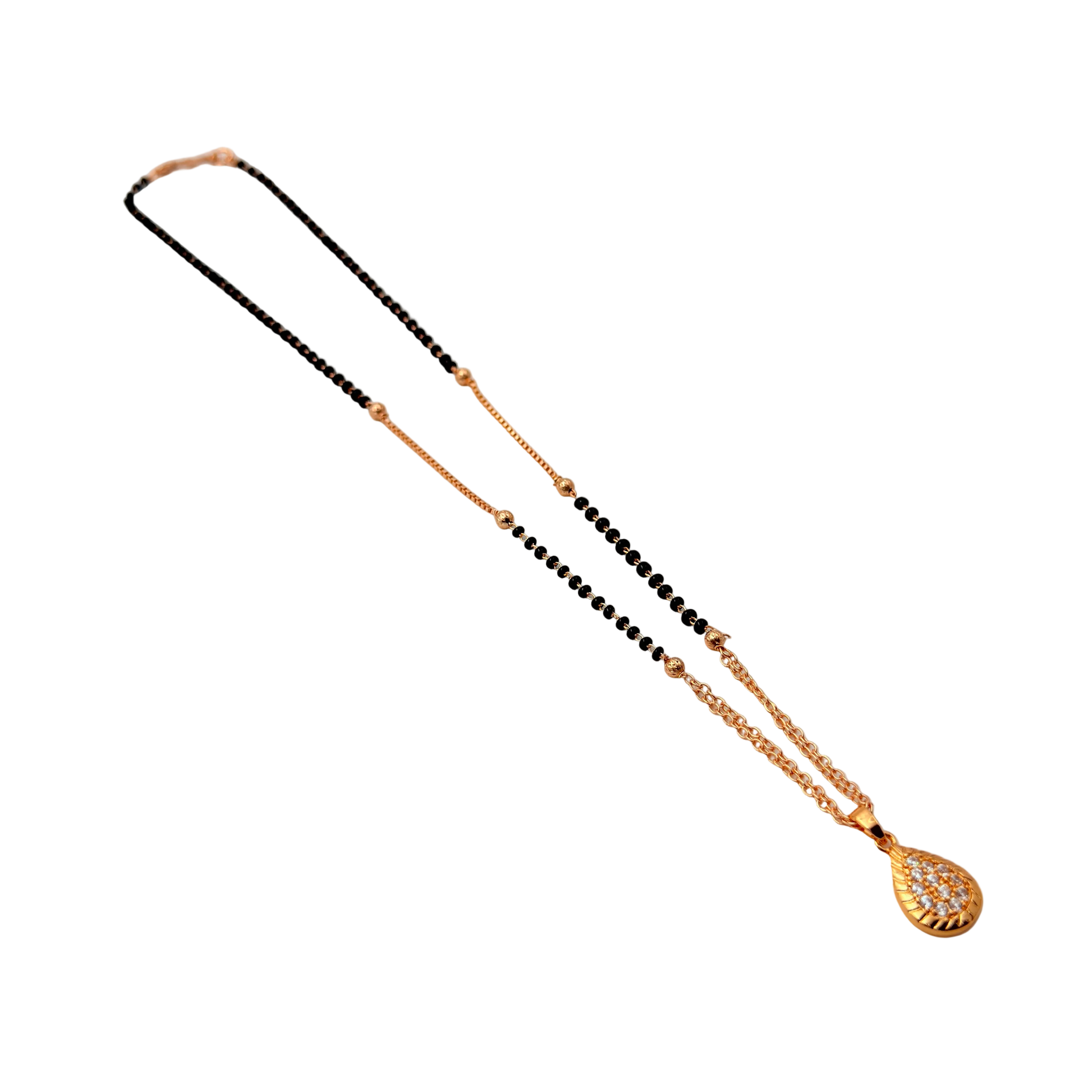 Graceful Teardrop Mangalsutra Necklace