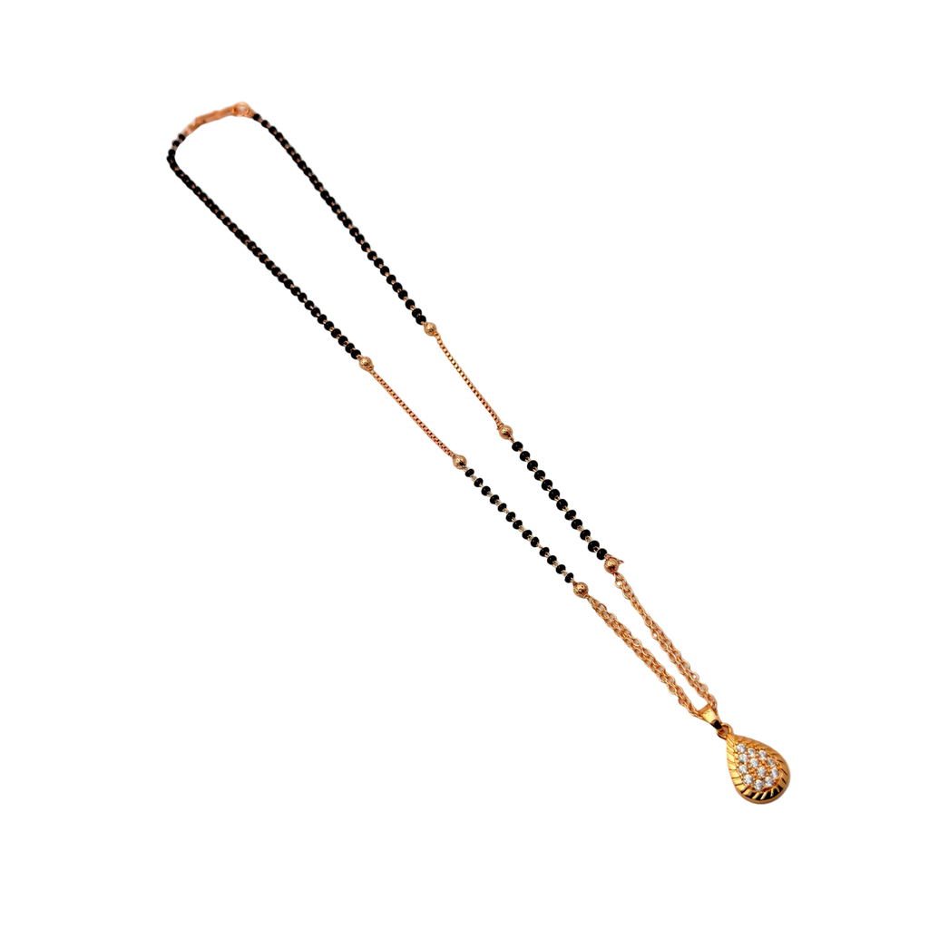 Graceful Teardrop Mangalsutra Necklace