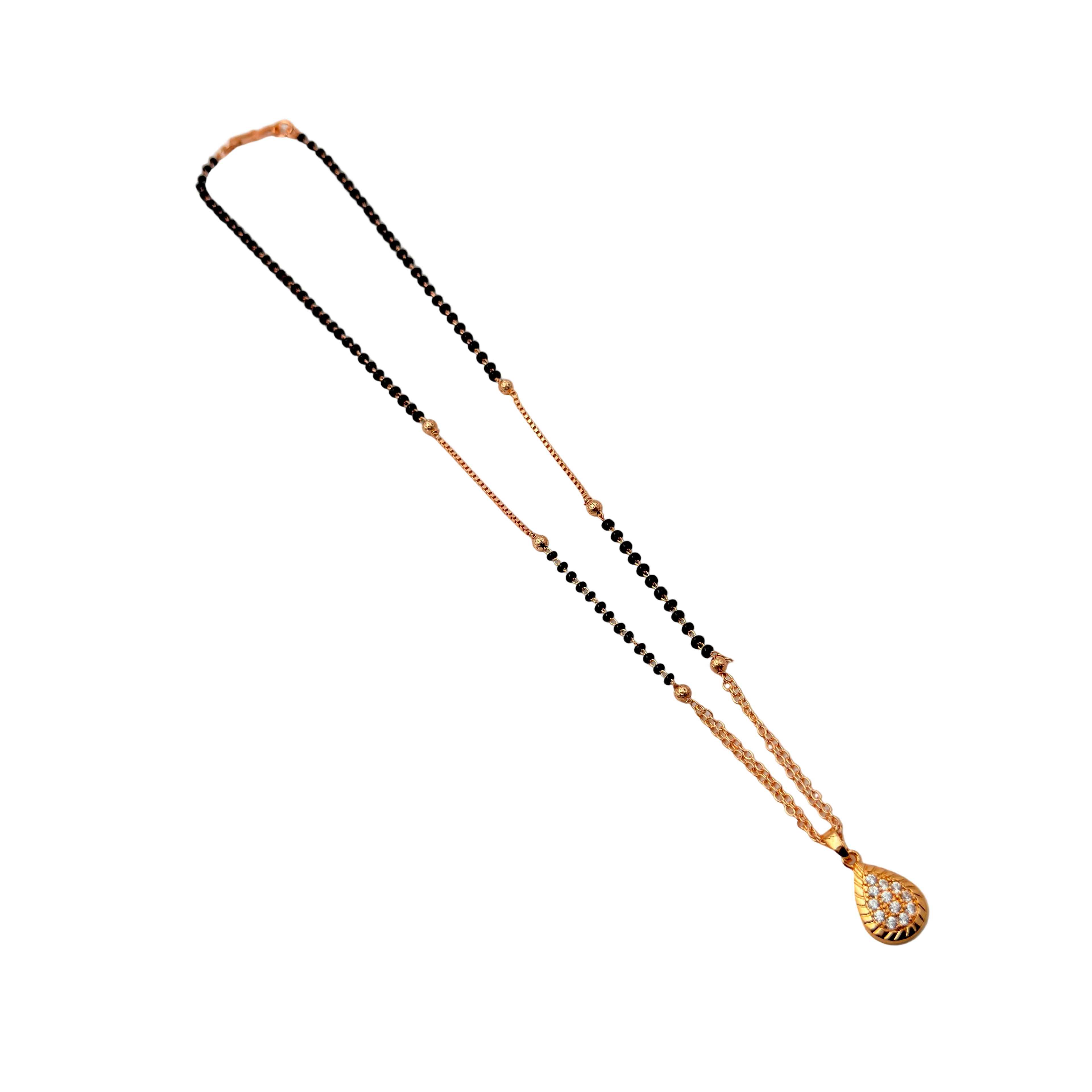 Graceful Teardrop Mangalsutra Necklace