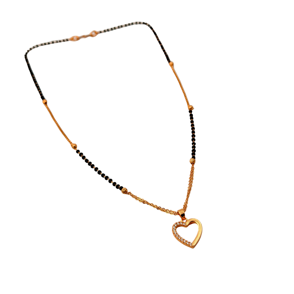 Elegant Heart Mangalsutra Necklace
