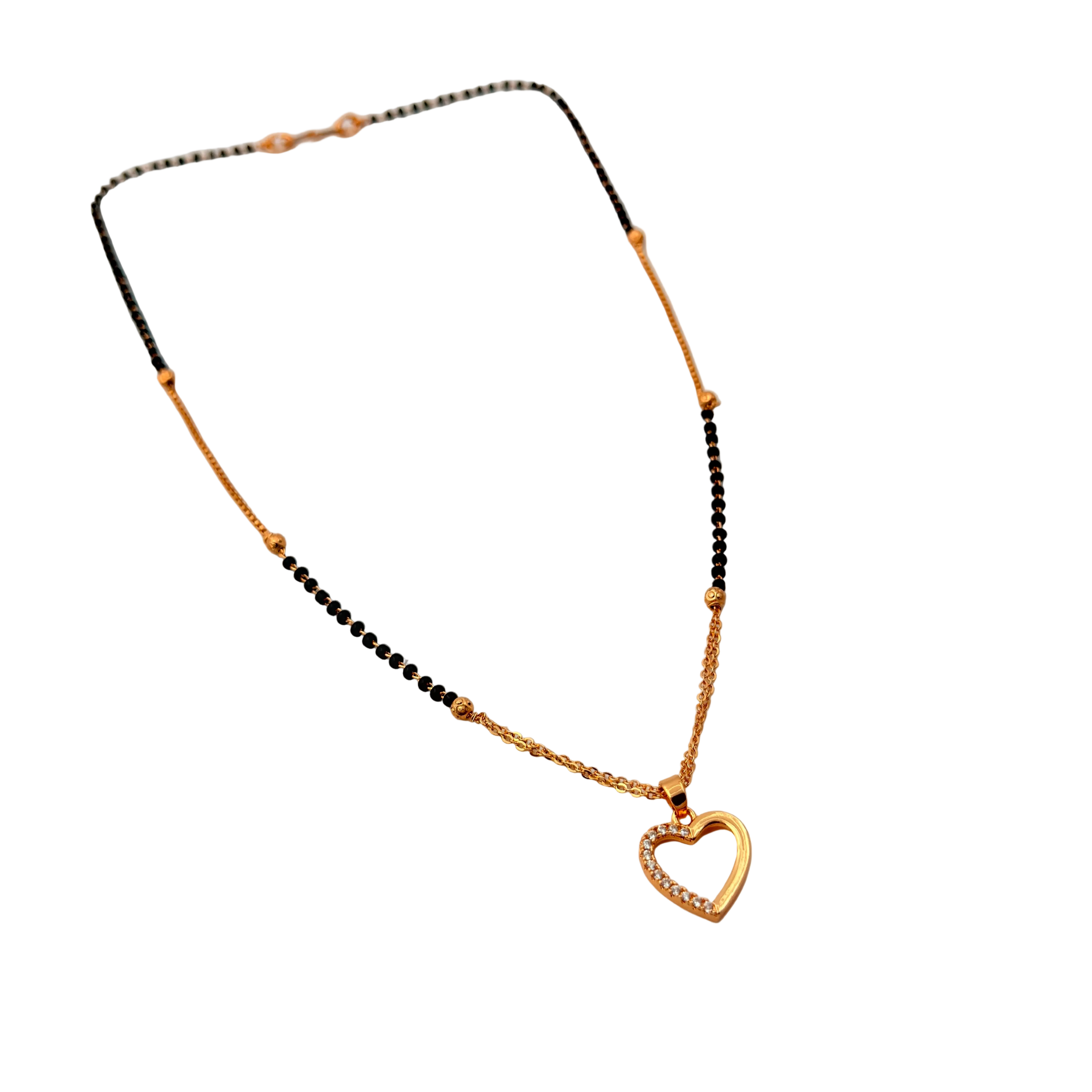 Elegant Heart Mangalsutra Necklace