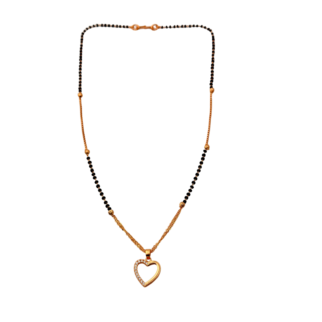 Elegant Heart Mangalsutra Necklace