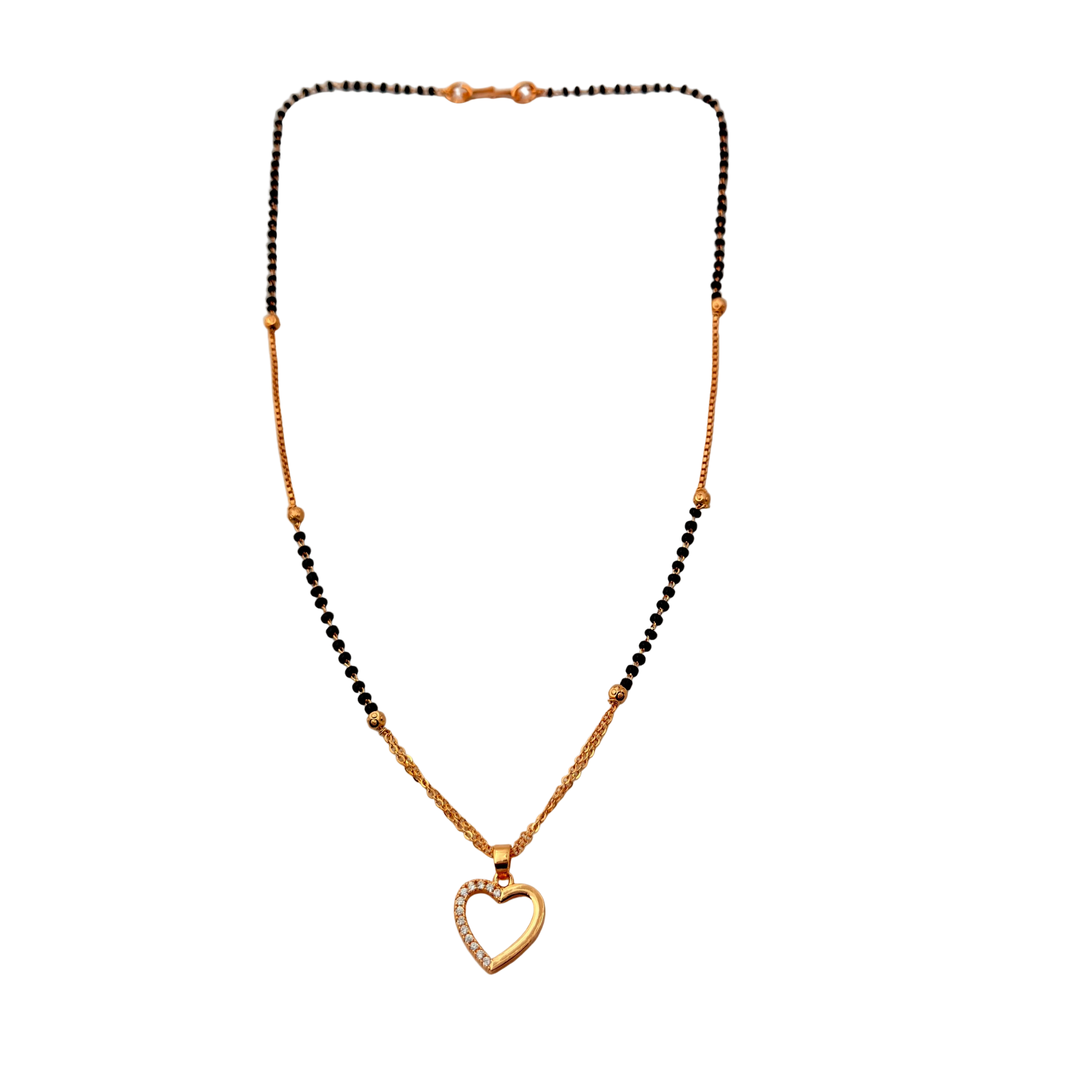 Elegant Heart Mangalsutra Necklace