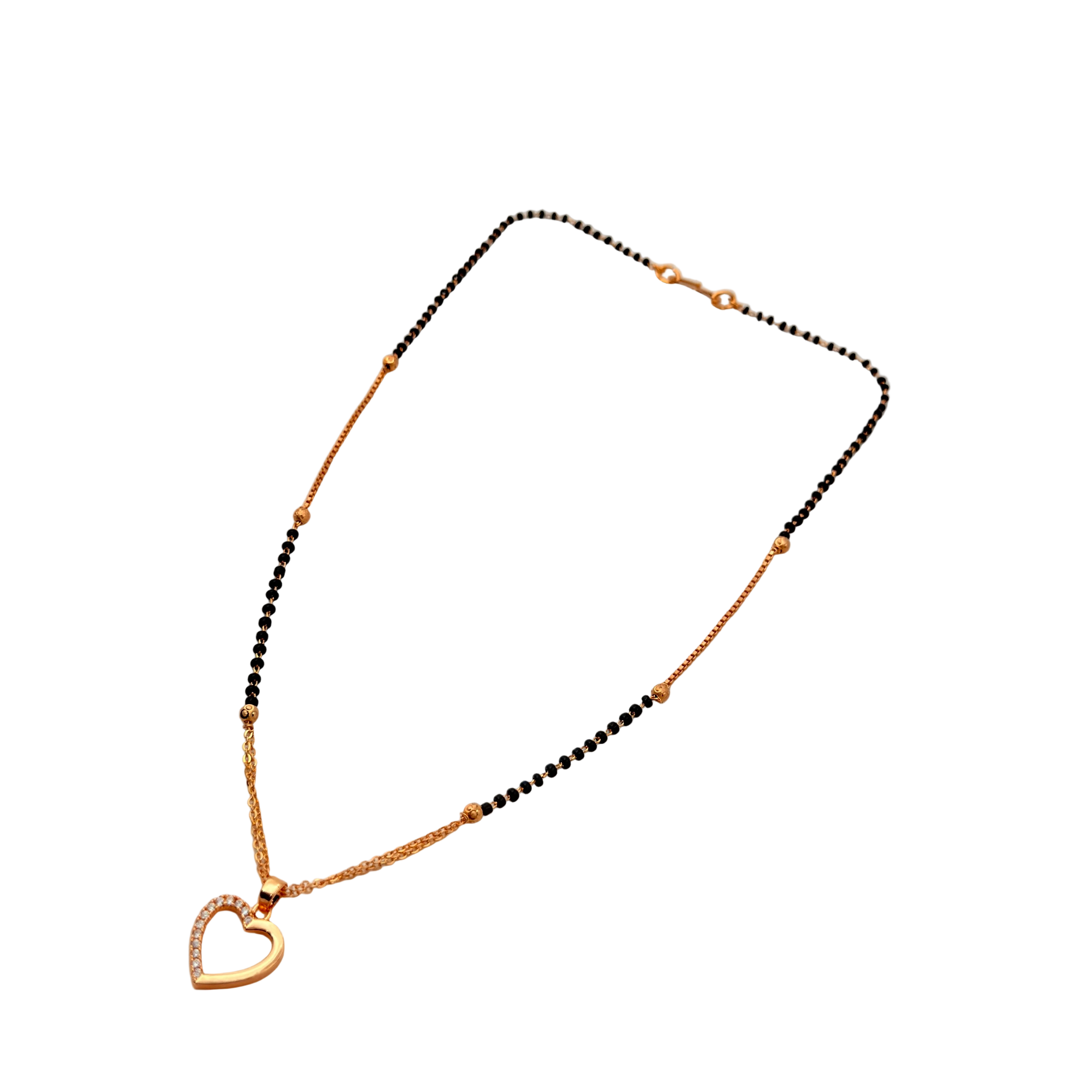 Elegant Heart Mangalsutra Necklace