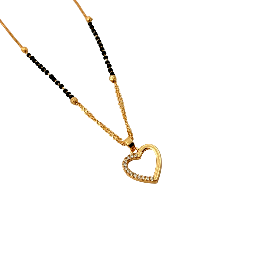 Elegant Heart Mangalsutra Necklace
