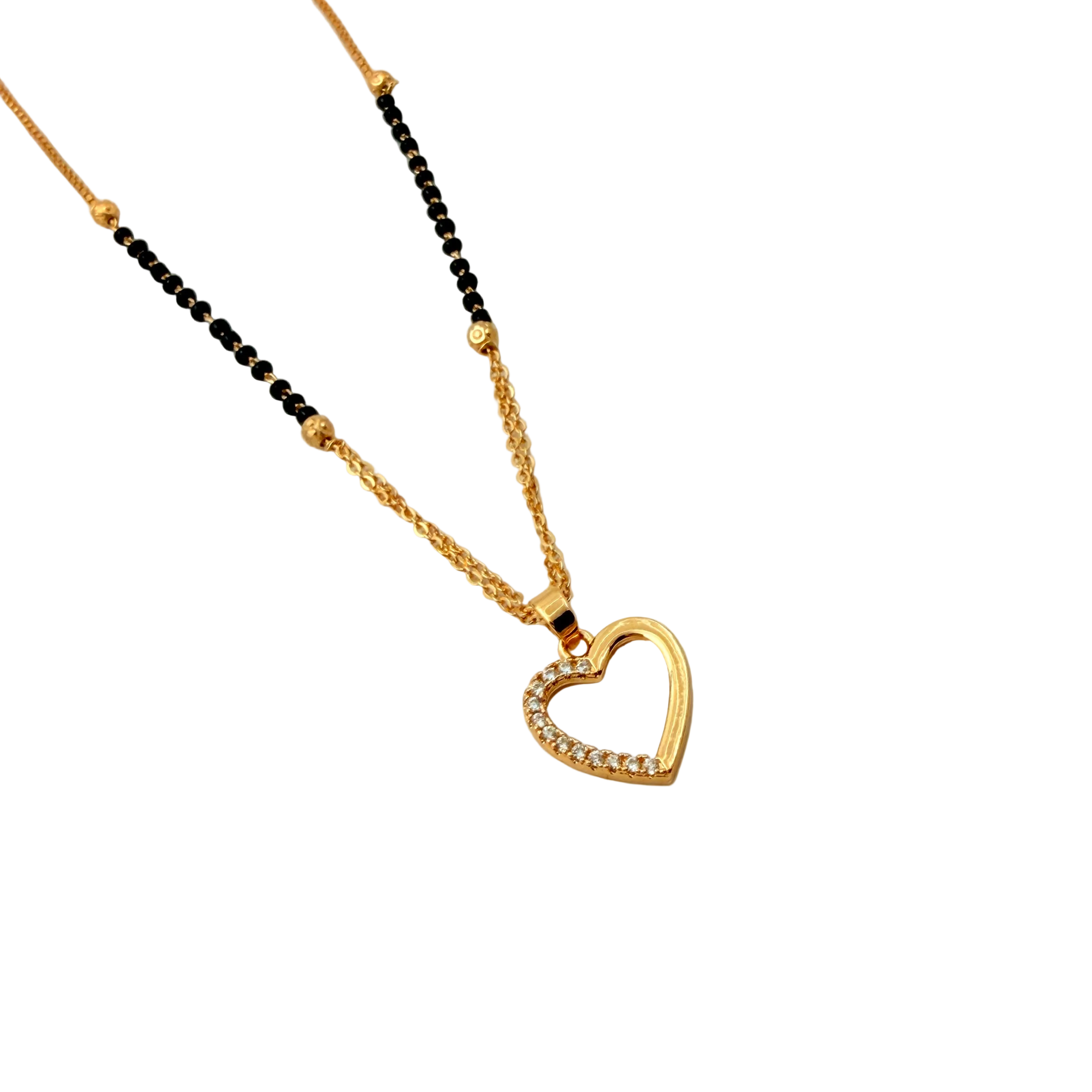 Elegant Heart Mangalsutra Necklace