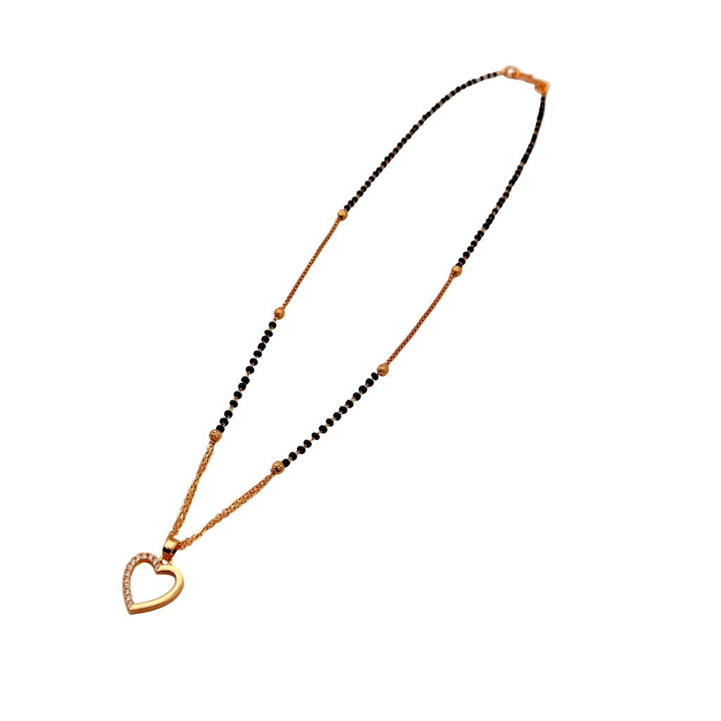 Elegant Heart Mangalsutra Necklace