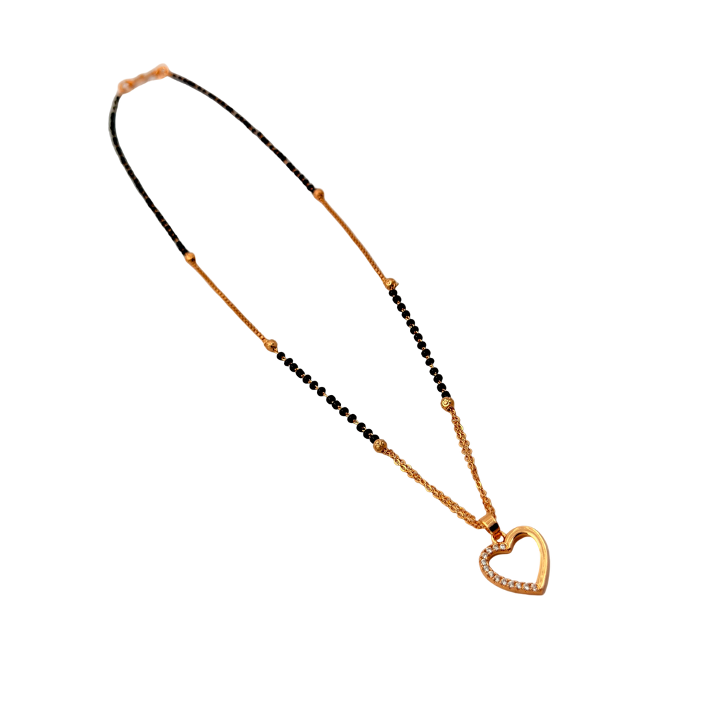Elegant Heart Mangalsutra Necklace