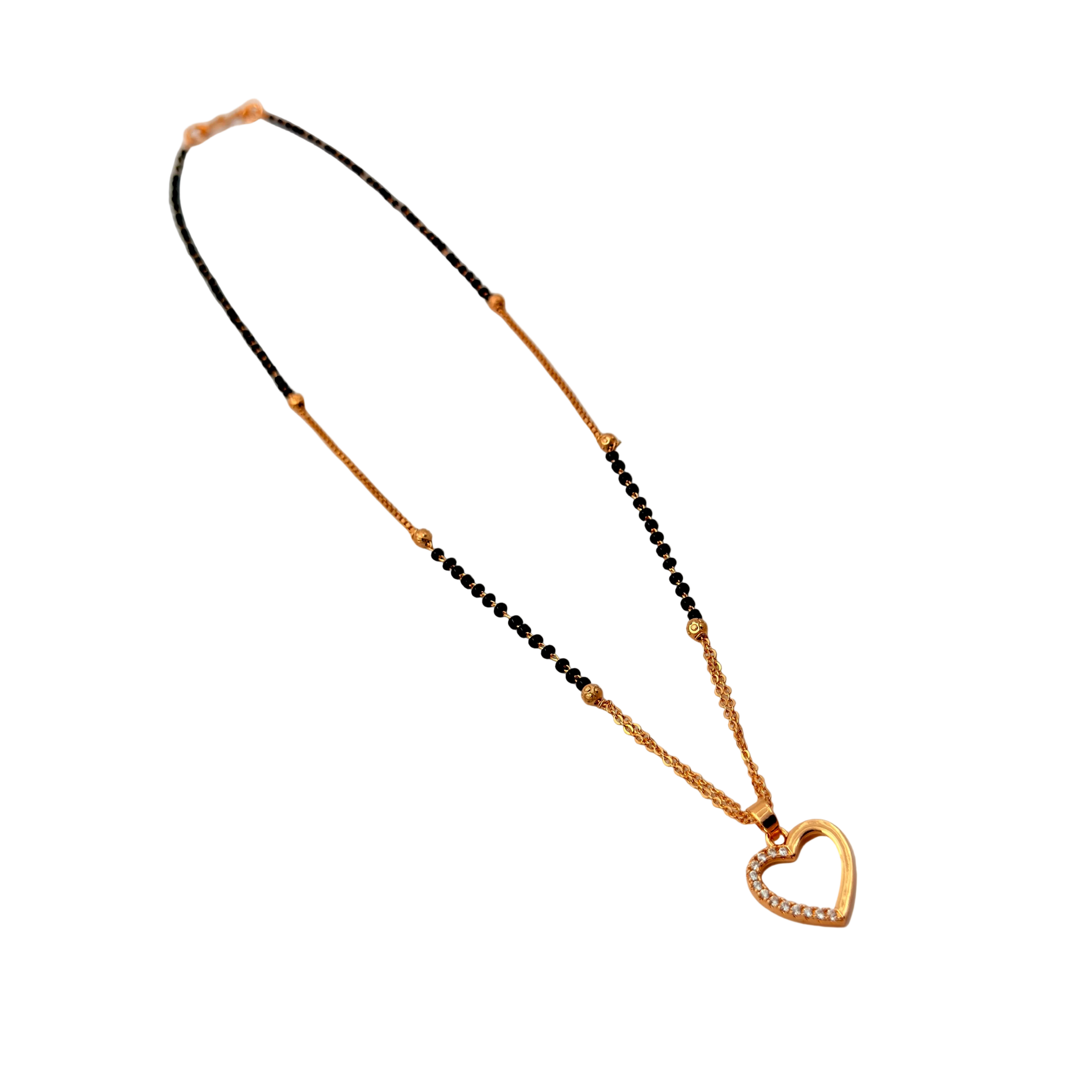 Elegant Heart Mangalsutra Necklace