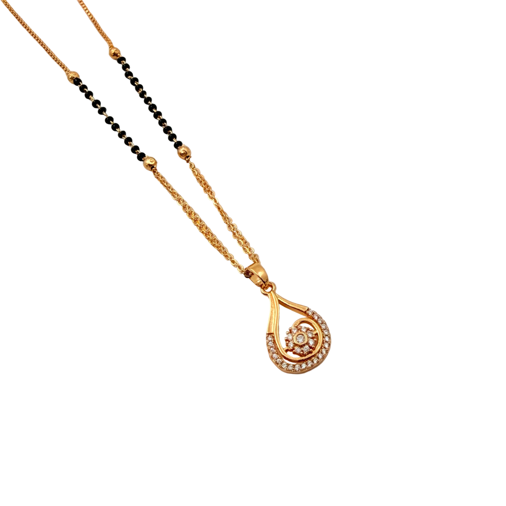Radiant Paisley Mangalsutra Necklace