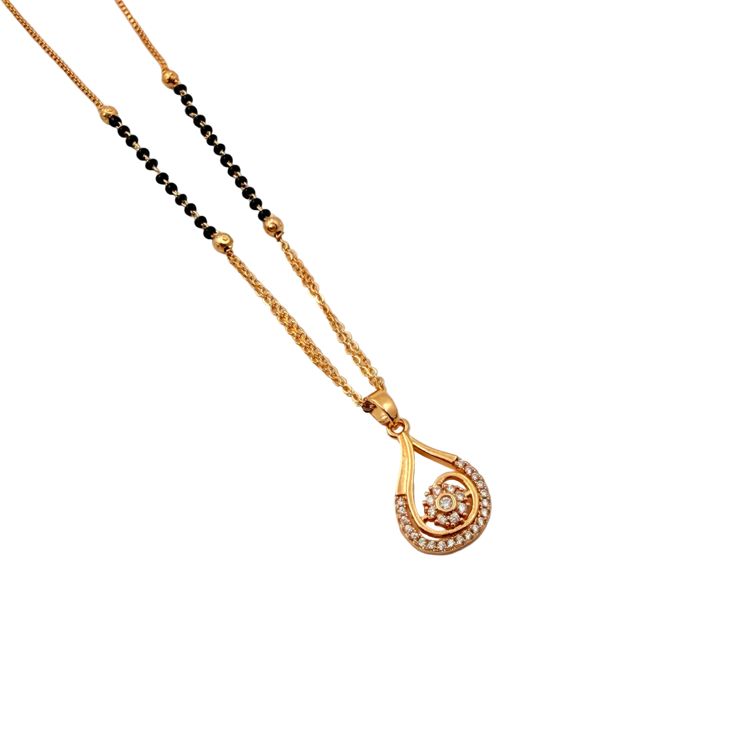 Radiant Paisley Mangalsutra Necklace