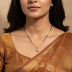 Delicate Butterfly Mangalsutra Necklace
