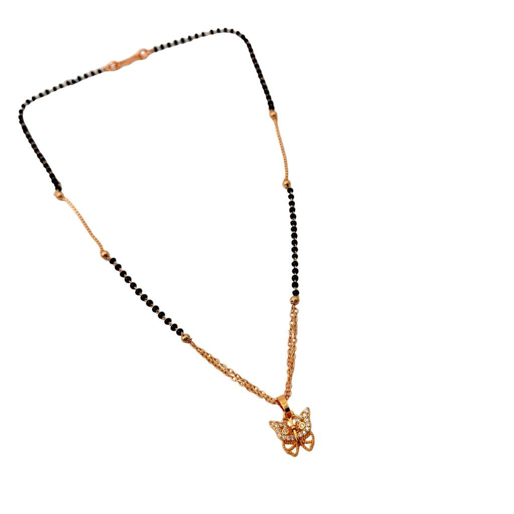 Delicate Butterfly Mangalsutra Necklace