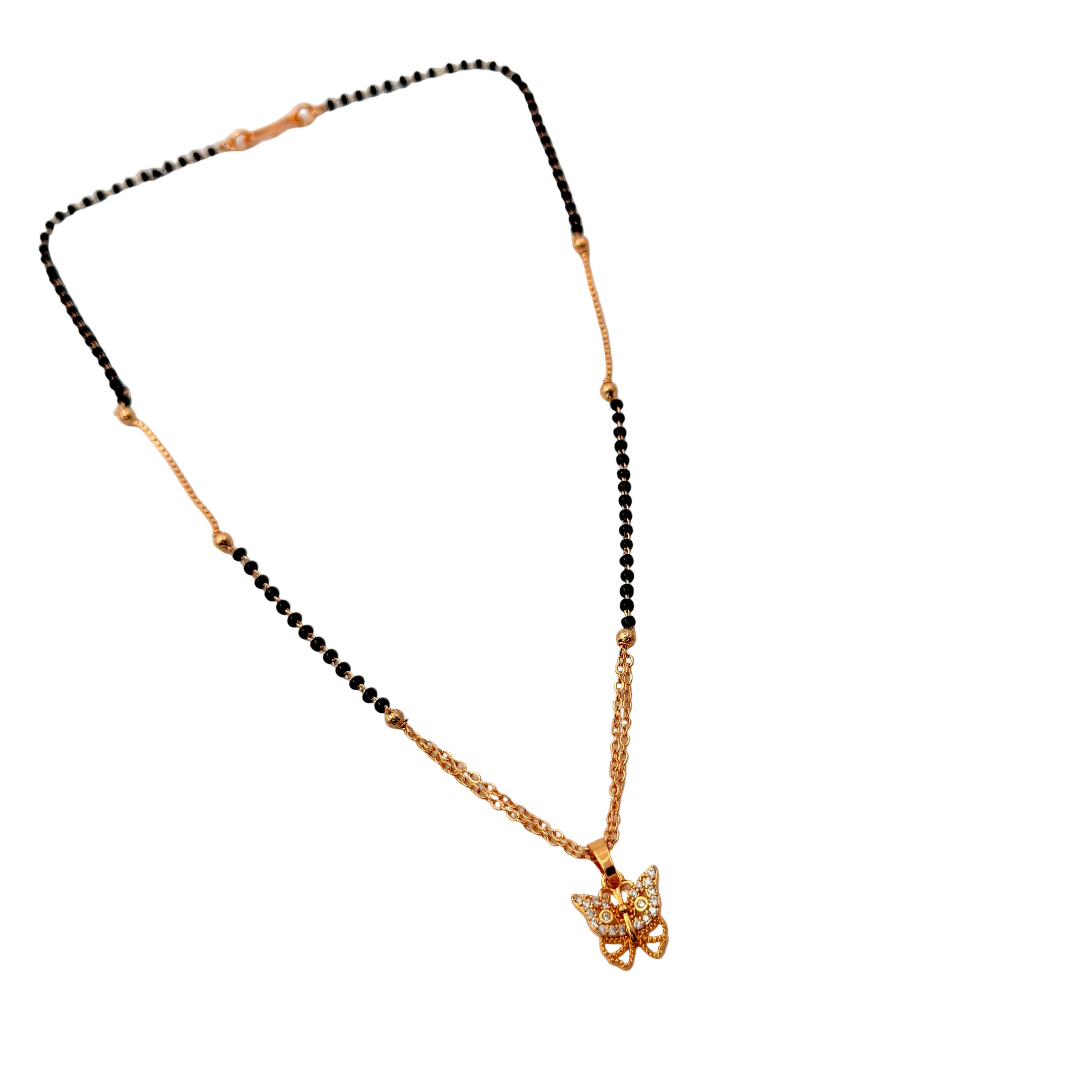 Delicate Butterfly Mangalsutra Necklace