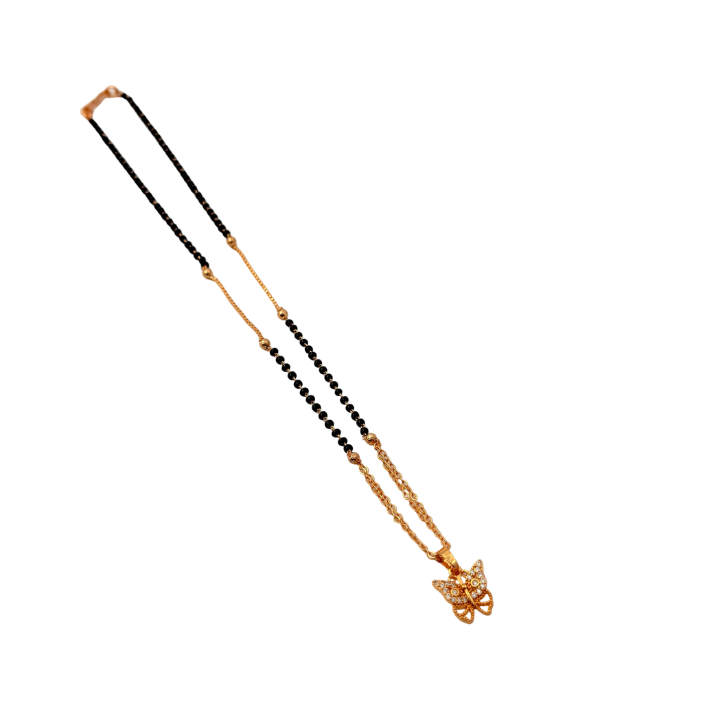 Delicate Butterfly Mangalsutra Necklace