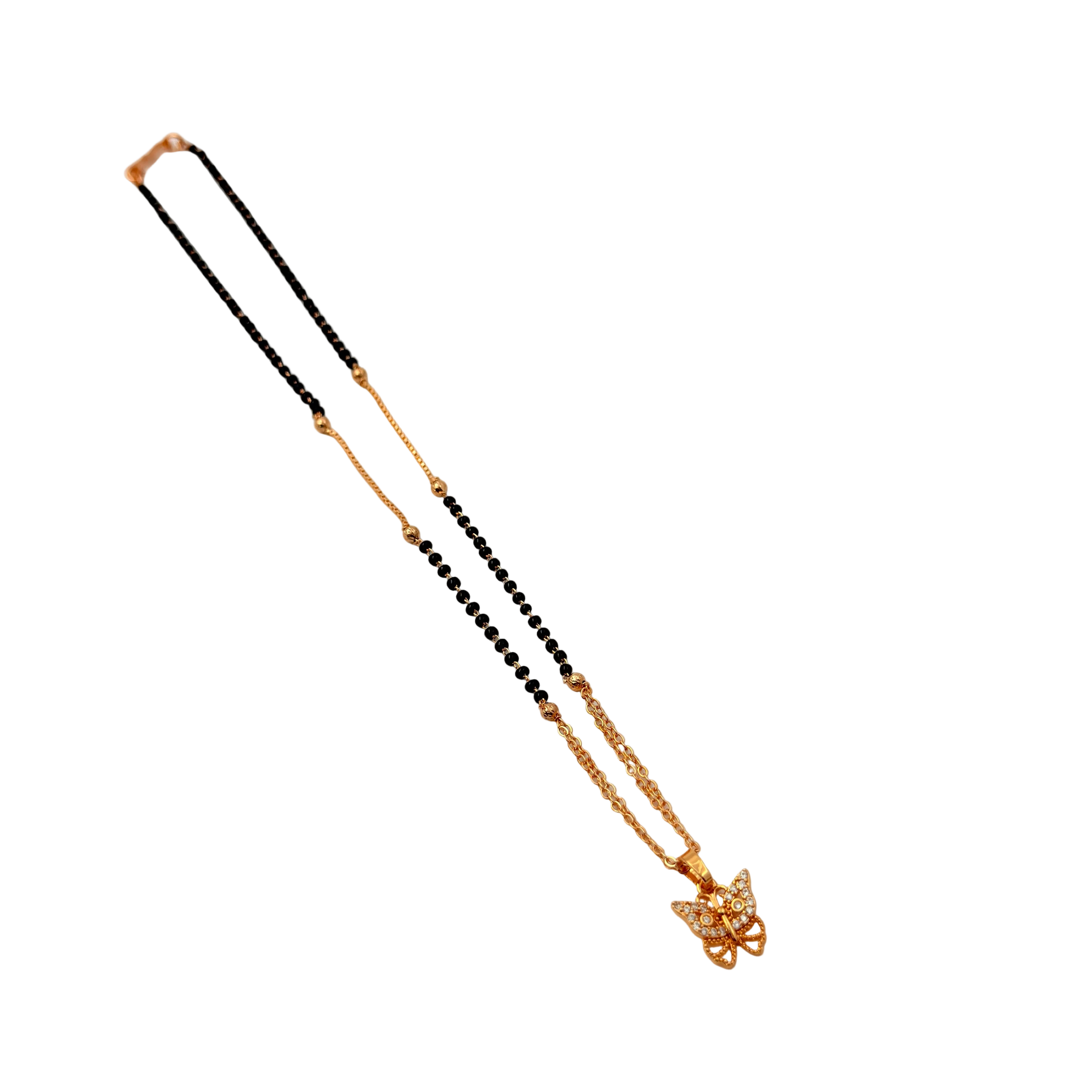 Delicate Butterfly Mangalsutra Necklace