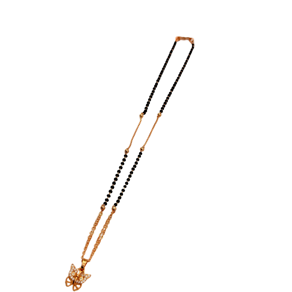 Delicate Butterfly Mangalsutra Necklace