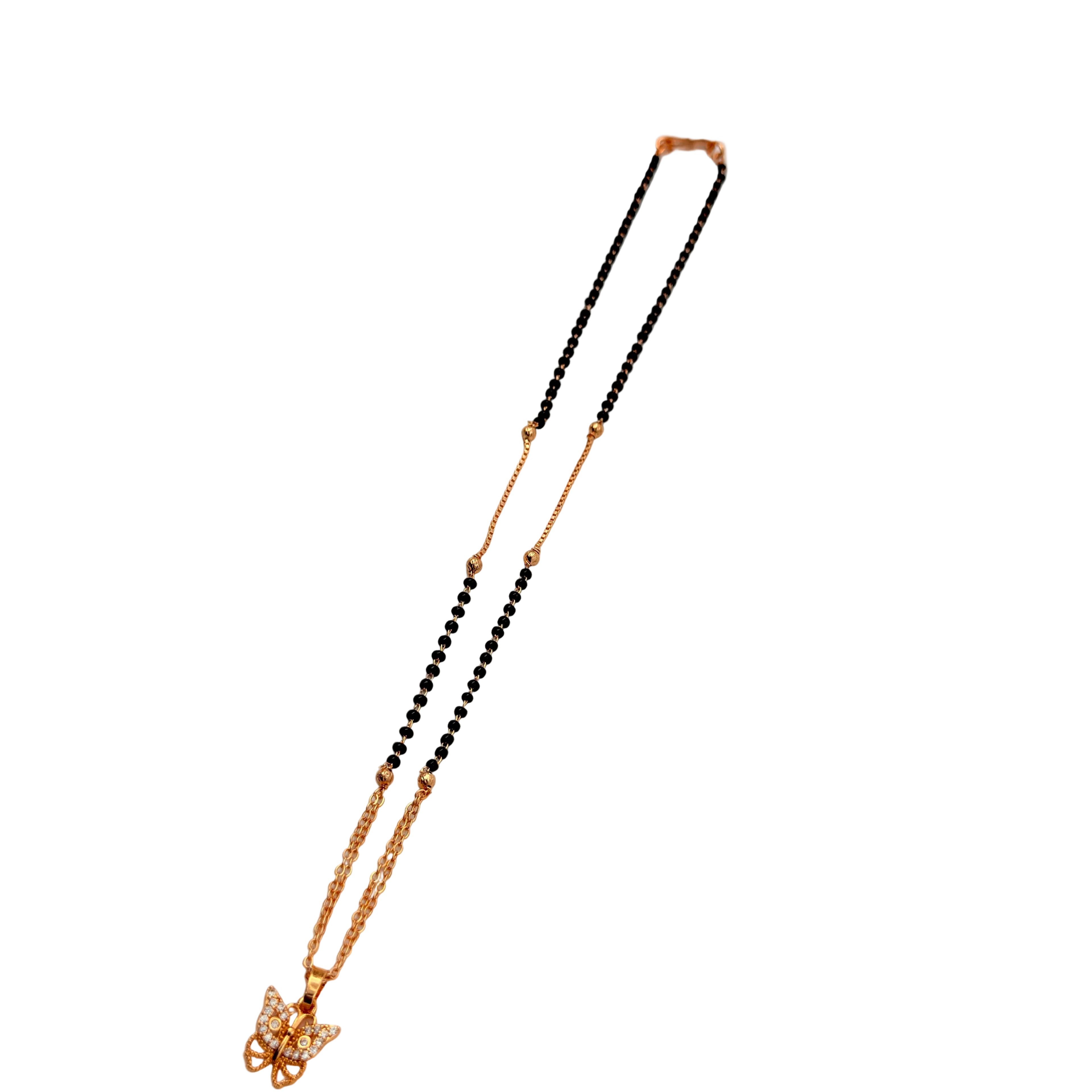Delicate Butterfly Mangalsutra Necklace