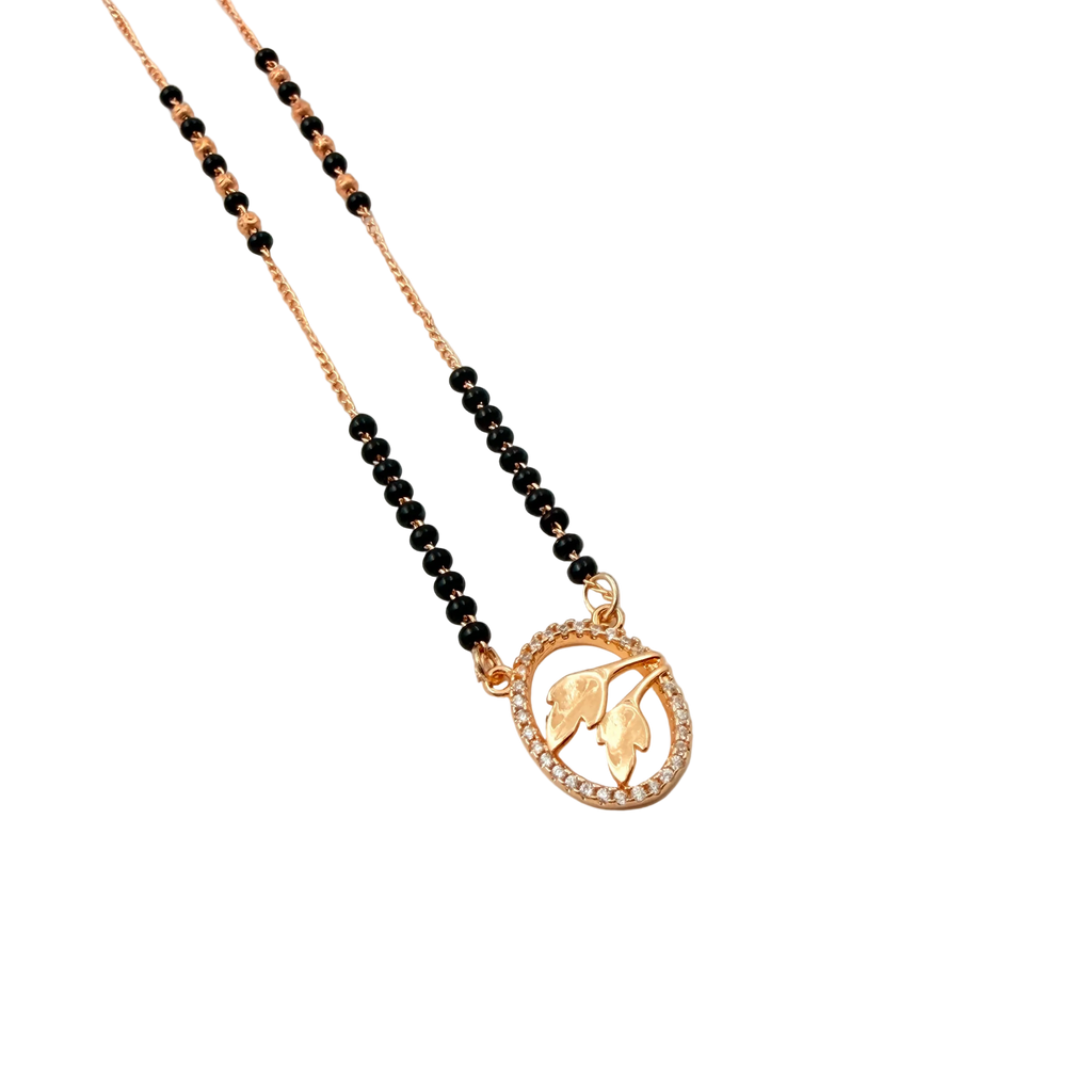 Elegant Leaf Mangalsutra Necklace