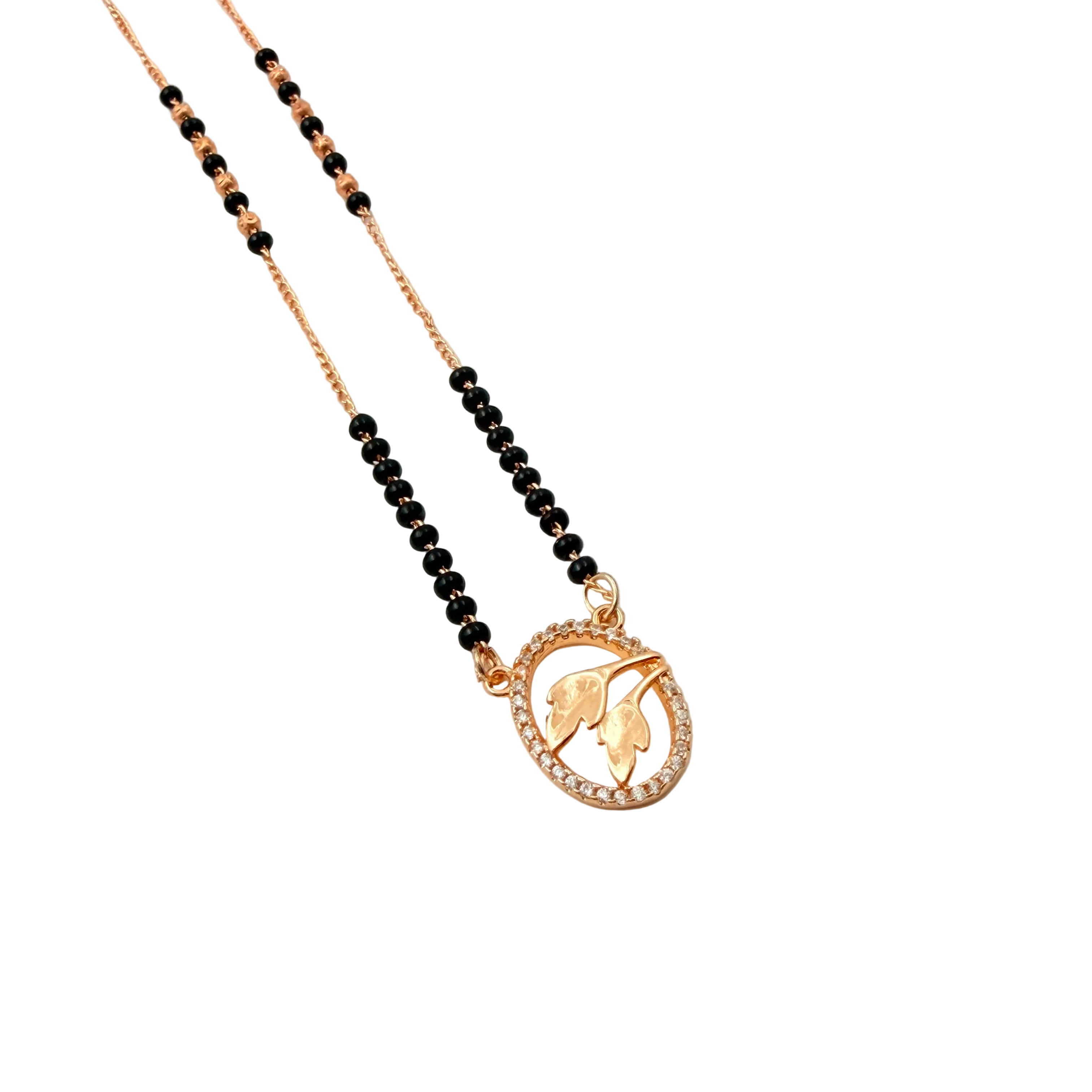 Elegant Leaf Mangalsutra Necklace