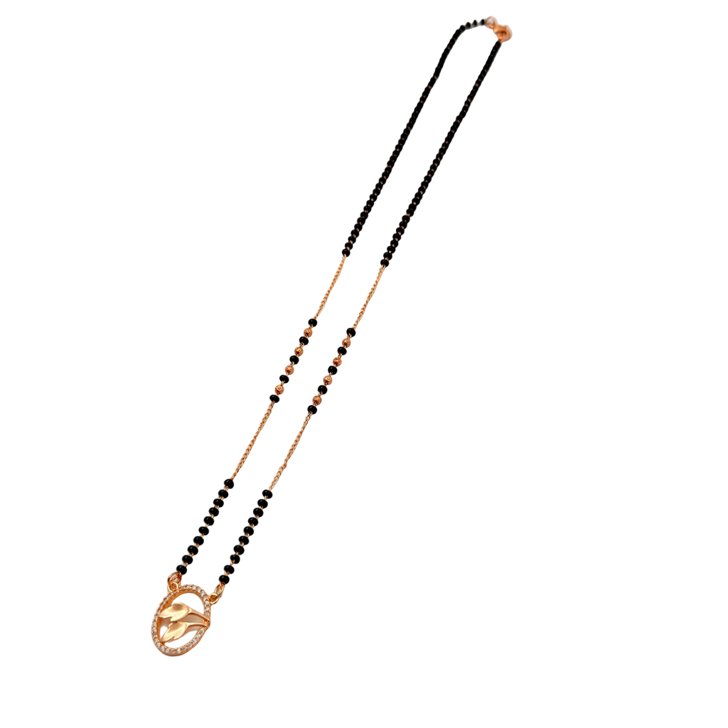 Elegant Leaf Mangalsutra Necklace