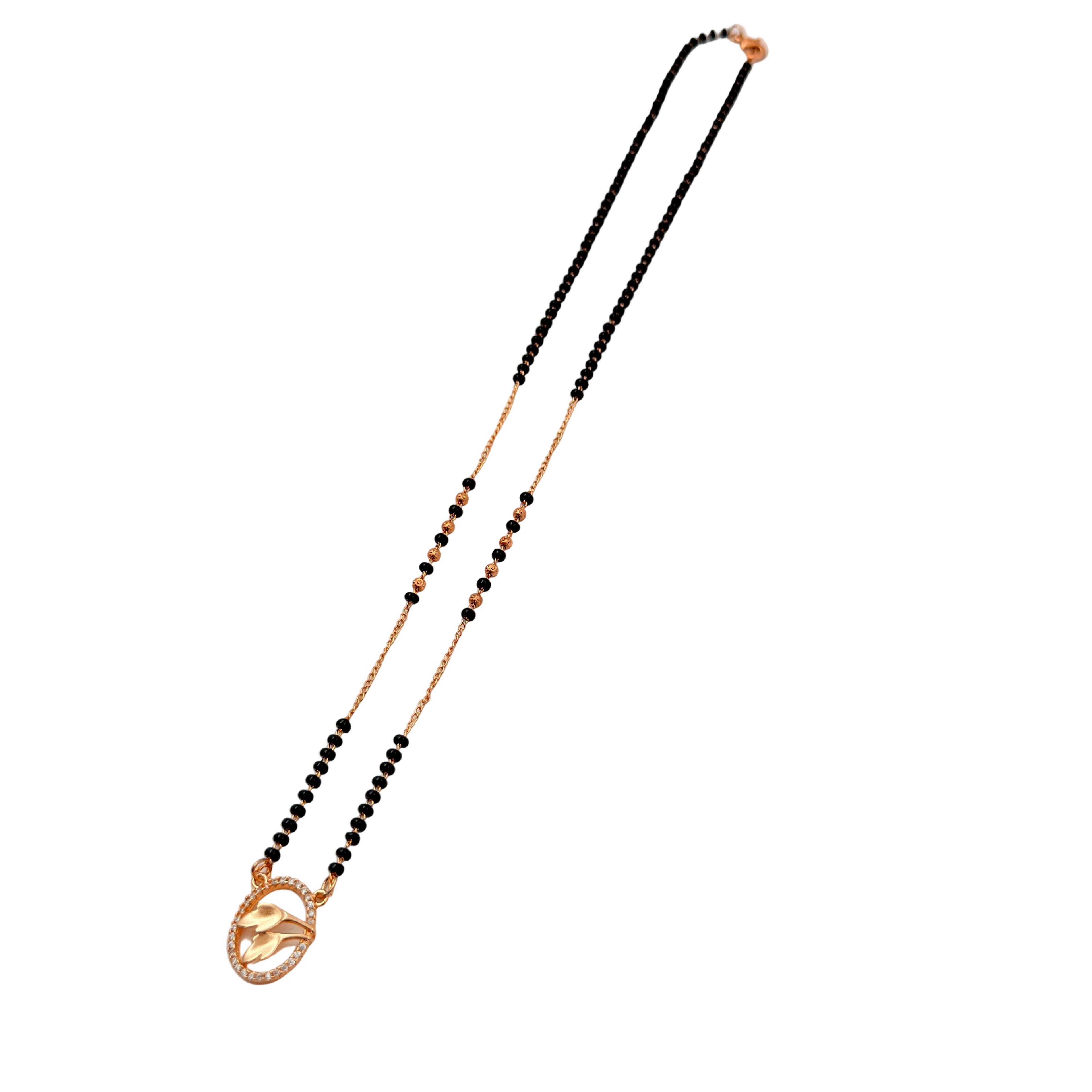 Elegant Leaf Mangalsutra Necklace