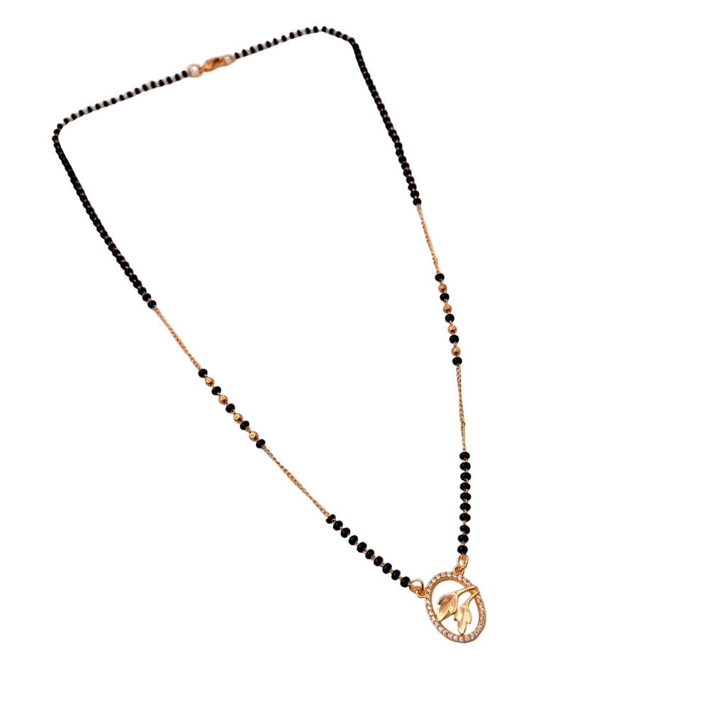 Elegant Leaf Mangalsutra Necklace