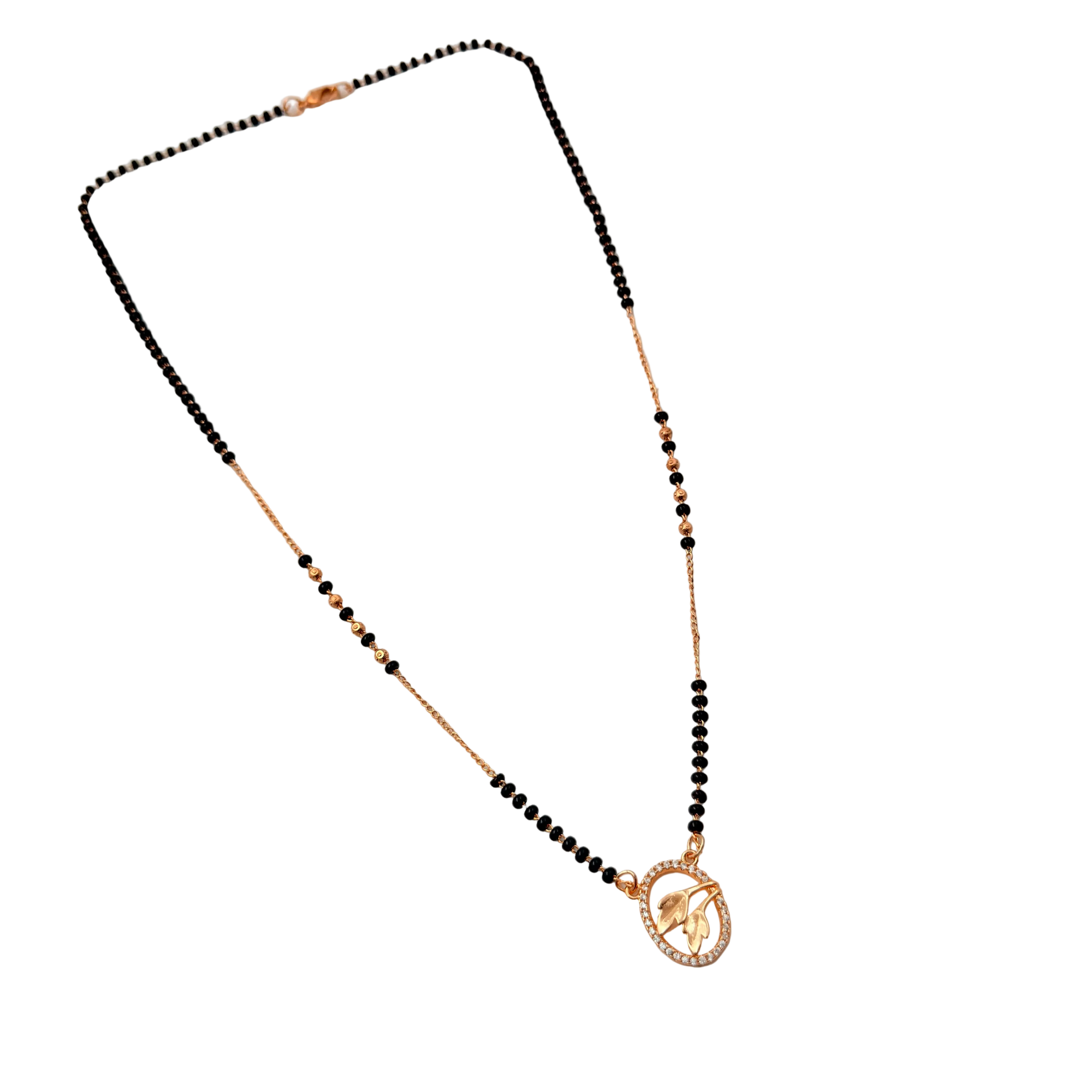 Elegant Leaf Mangalsutra Necklace