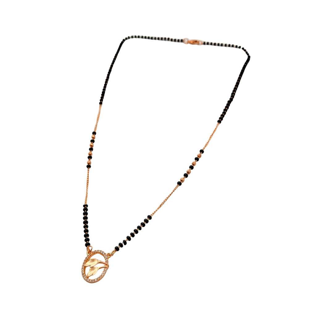 Elegant Leaf Mangalsutra Necklace