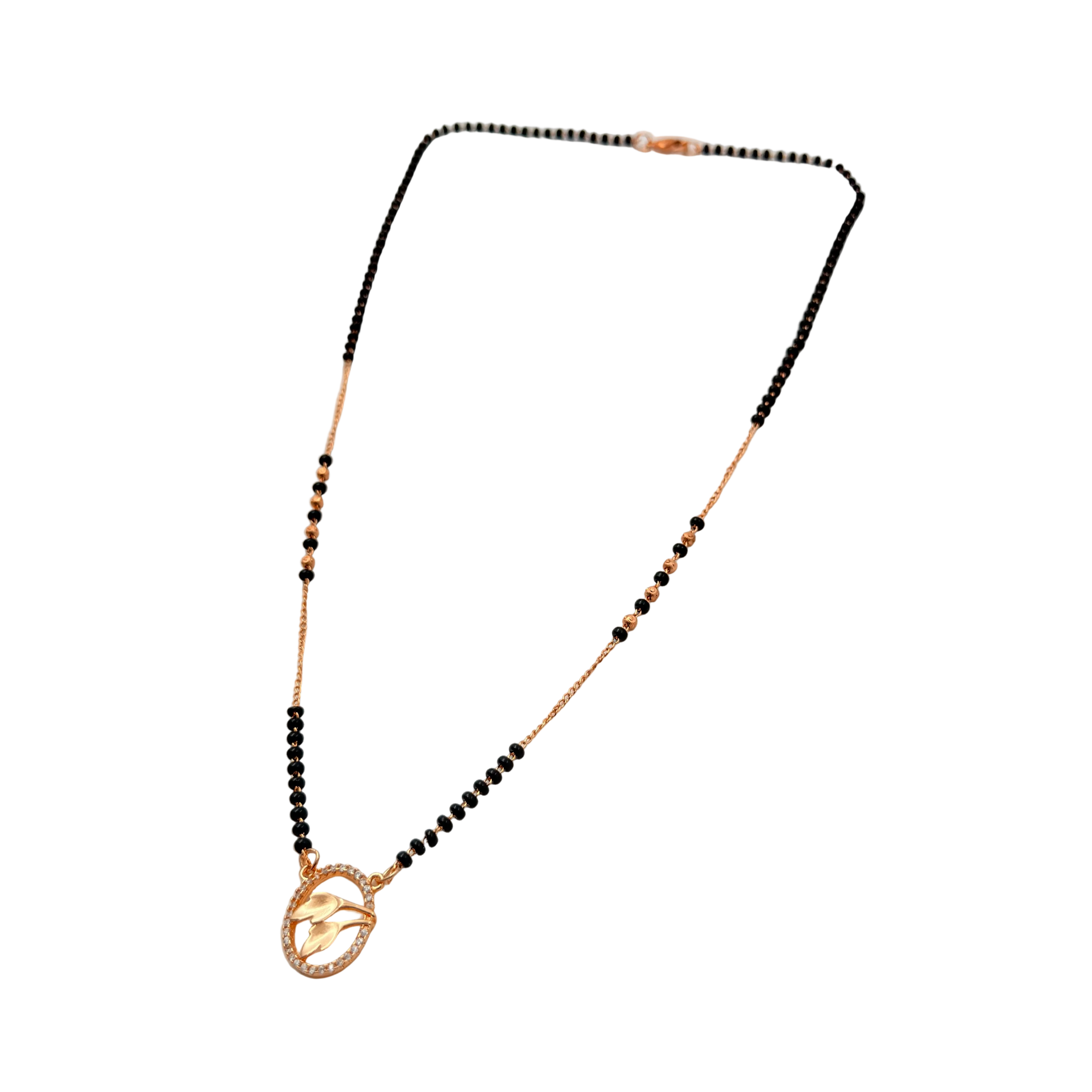 Elegant Leaf Mangalsutra Necklace