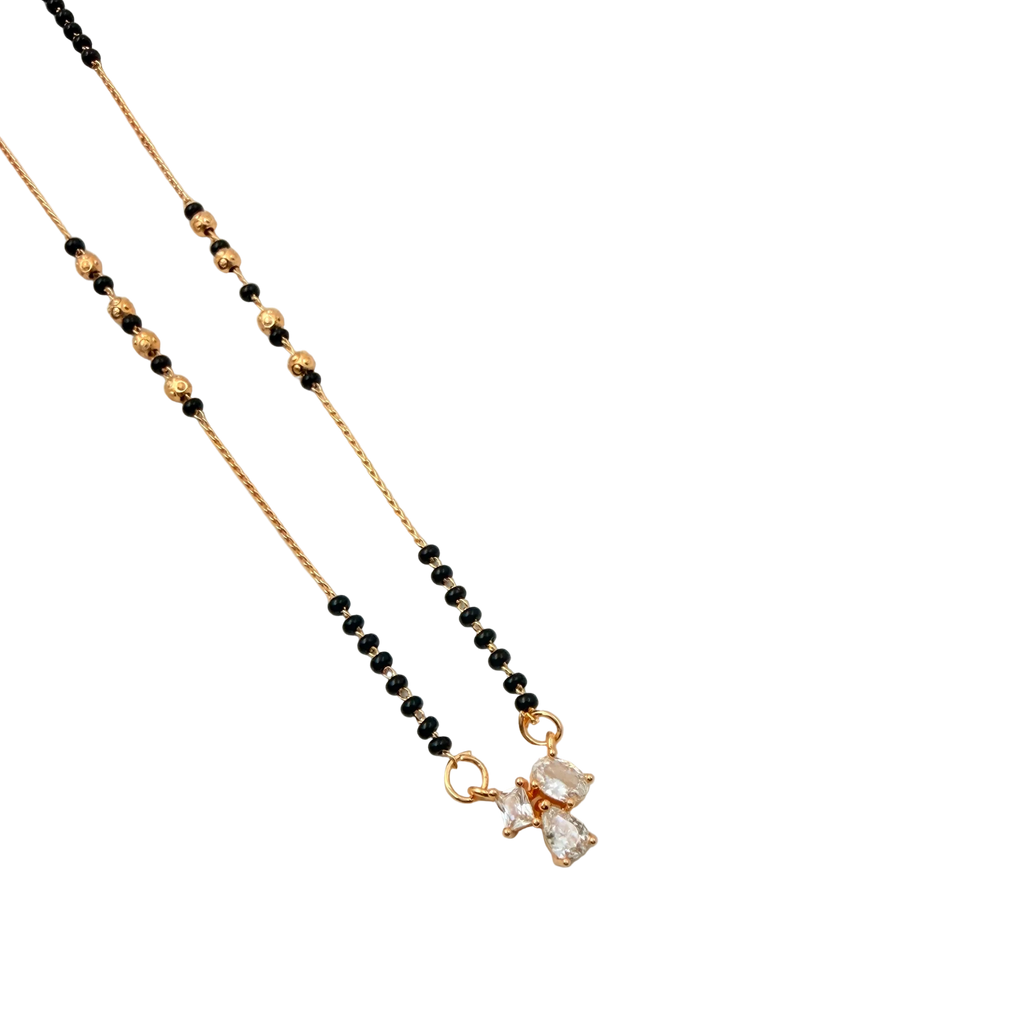 Delicate Crystal Mangalsutra Necklace