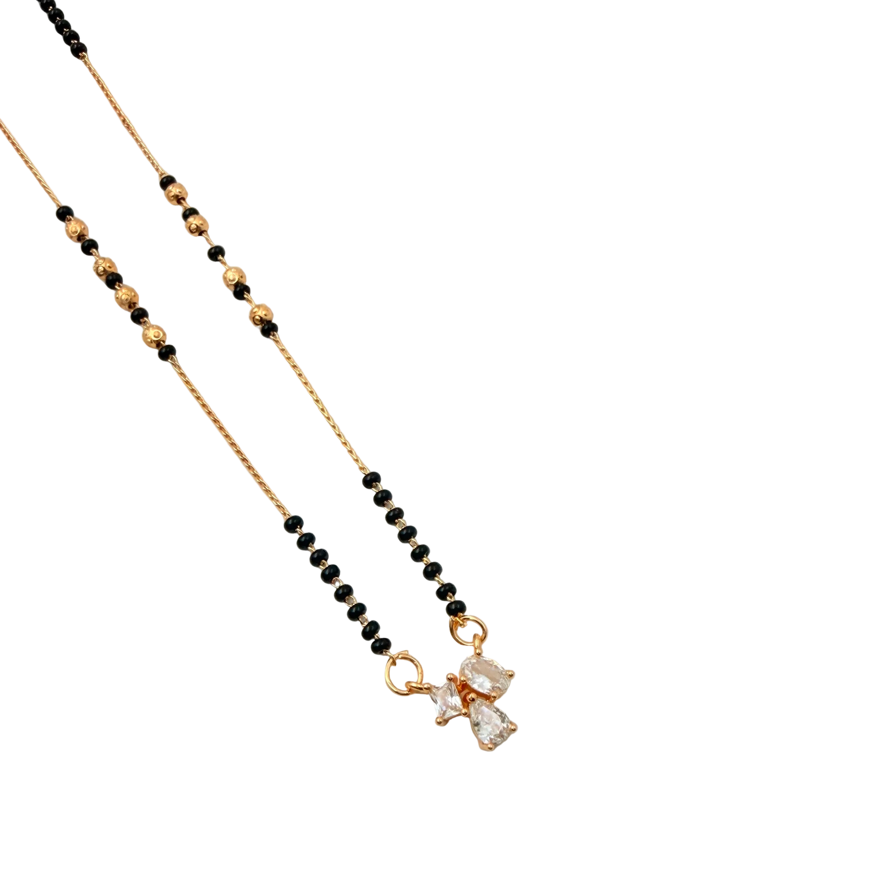 Delicate Crystal Mangalsutra Necklace