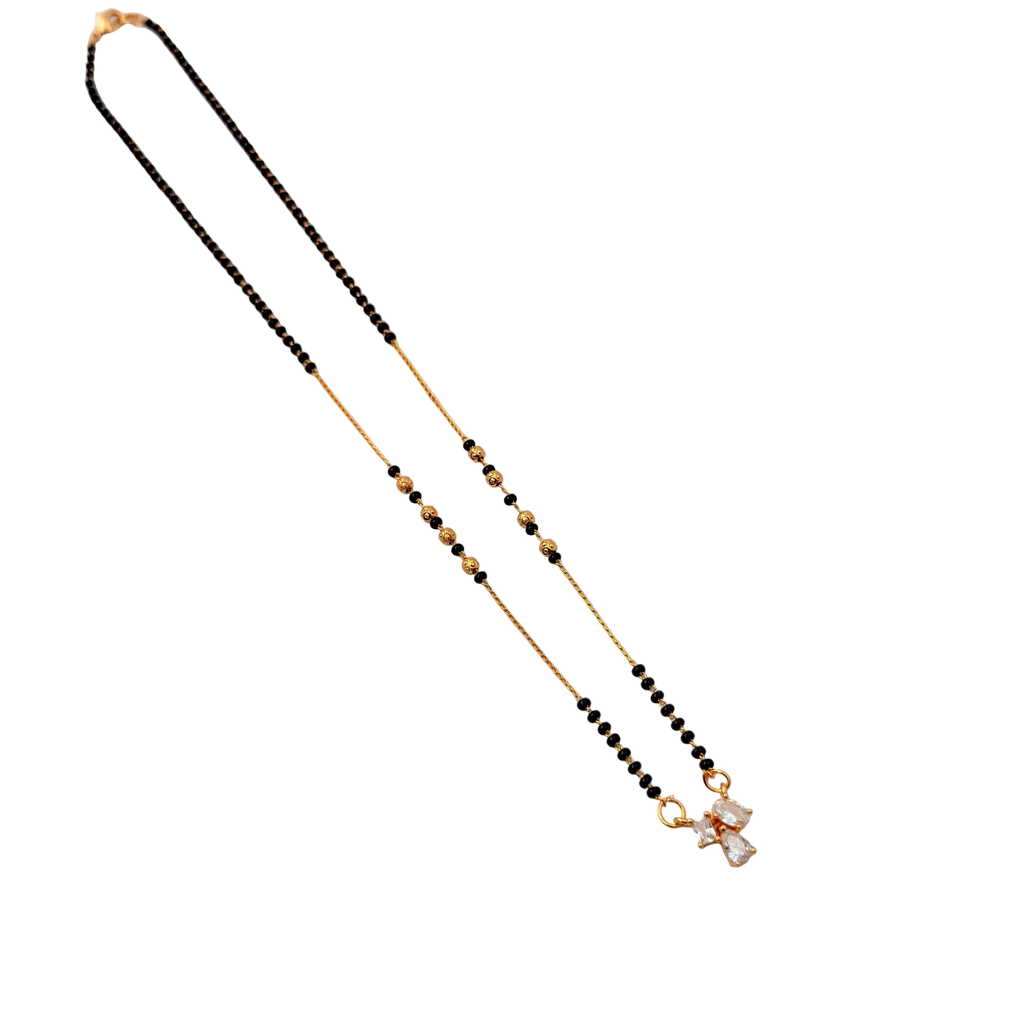 Delicate Crystal Mangalsutra Necklace