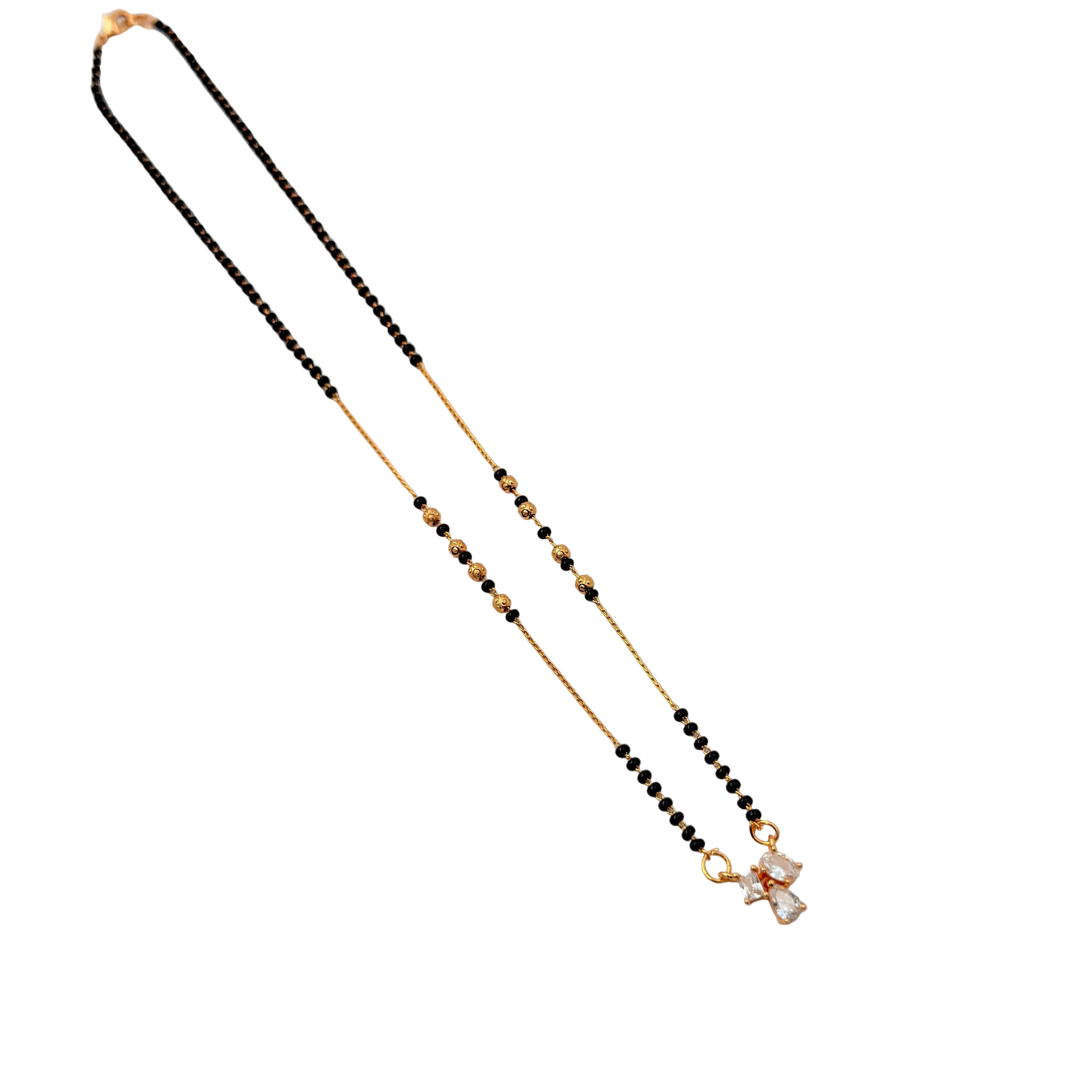Delicate Crystal Mangalsutra Necklace