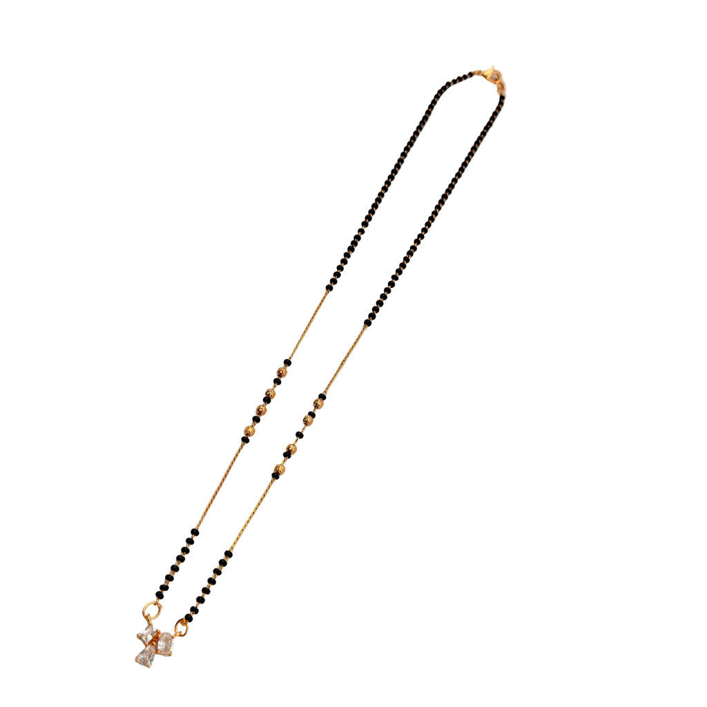 Delicate Crystal Mangalsutra Necklace