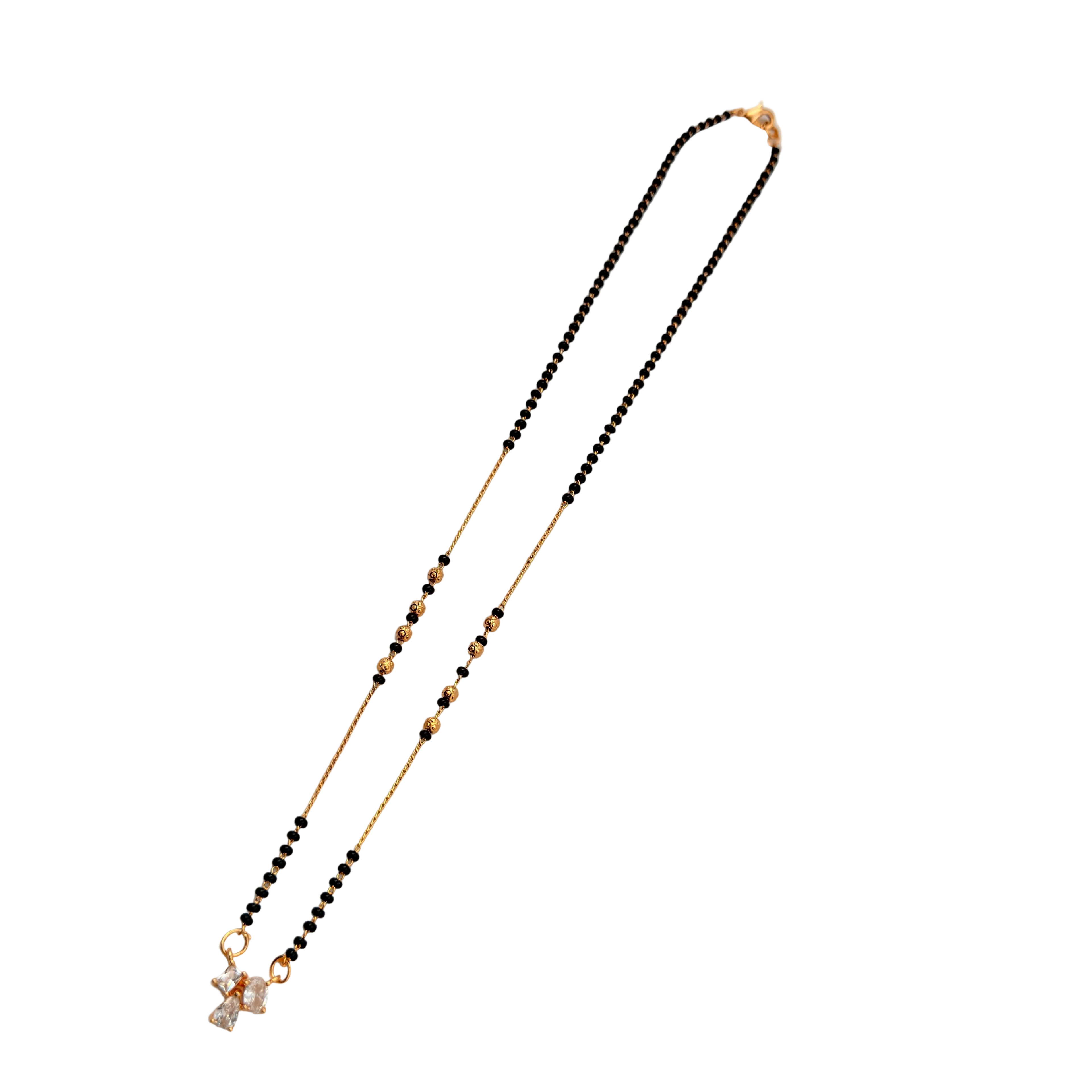 Delicate Crystal Mangalsutra Necklace