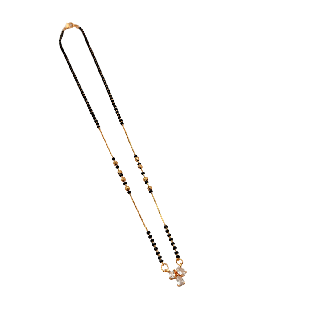 Delicate Crystal Mangalsutra Necklace