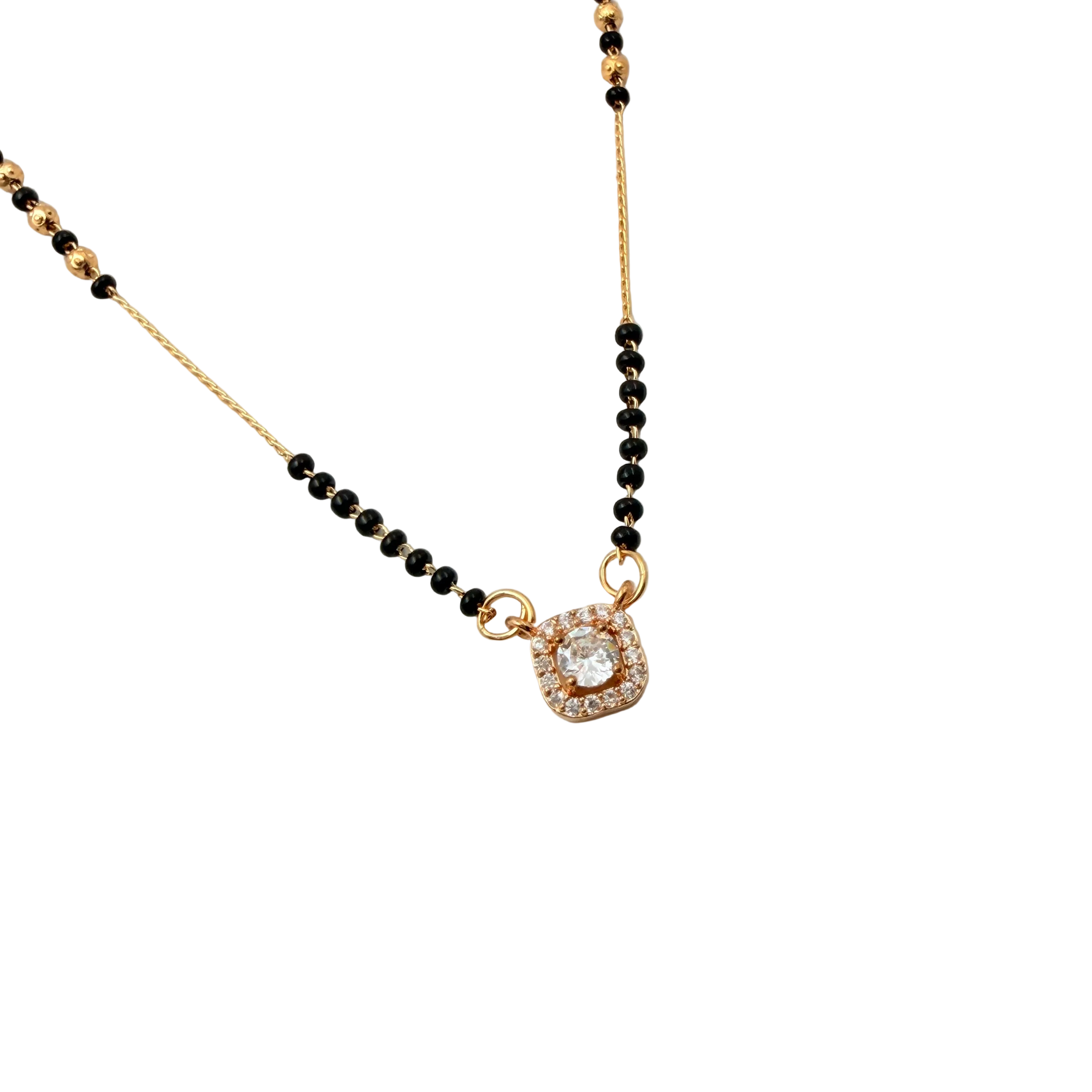 Radiant Halo Mangalsutra Necklace