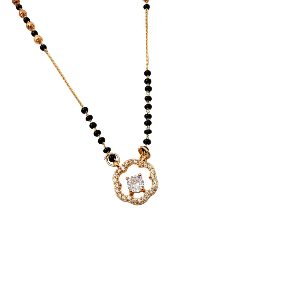 Elegant Floral Mangalsutra Necklace