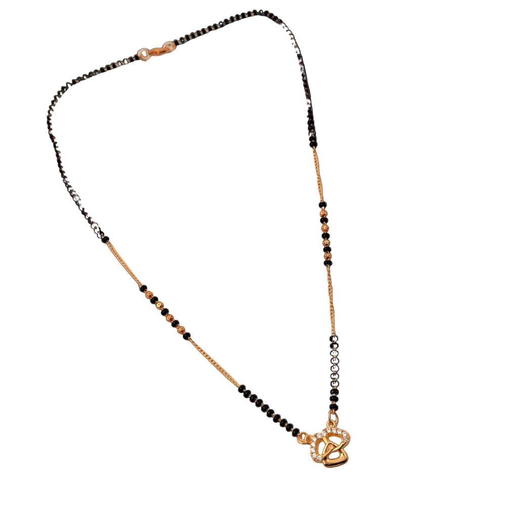 Charming Bow Mangalsutra Necklace